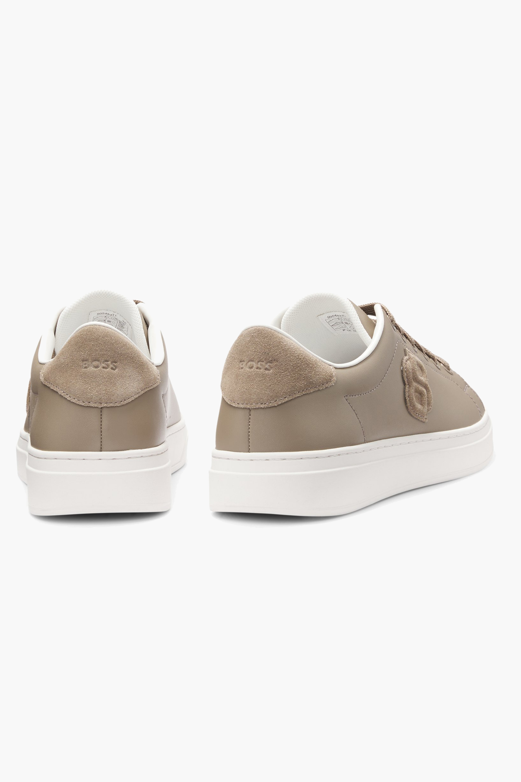 BOSS Double B Leather Sneakers Kieran Bekleidung, Schuhwerk, Schuh, Sneaker, Wildleder
