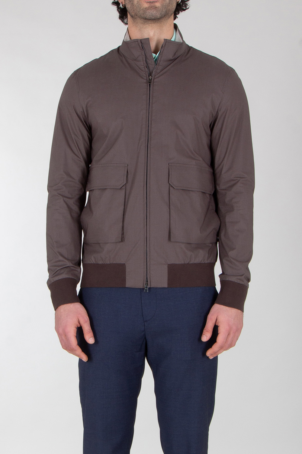 HERNO Slim fit Lightweight Cotton Stretch Jacket 