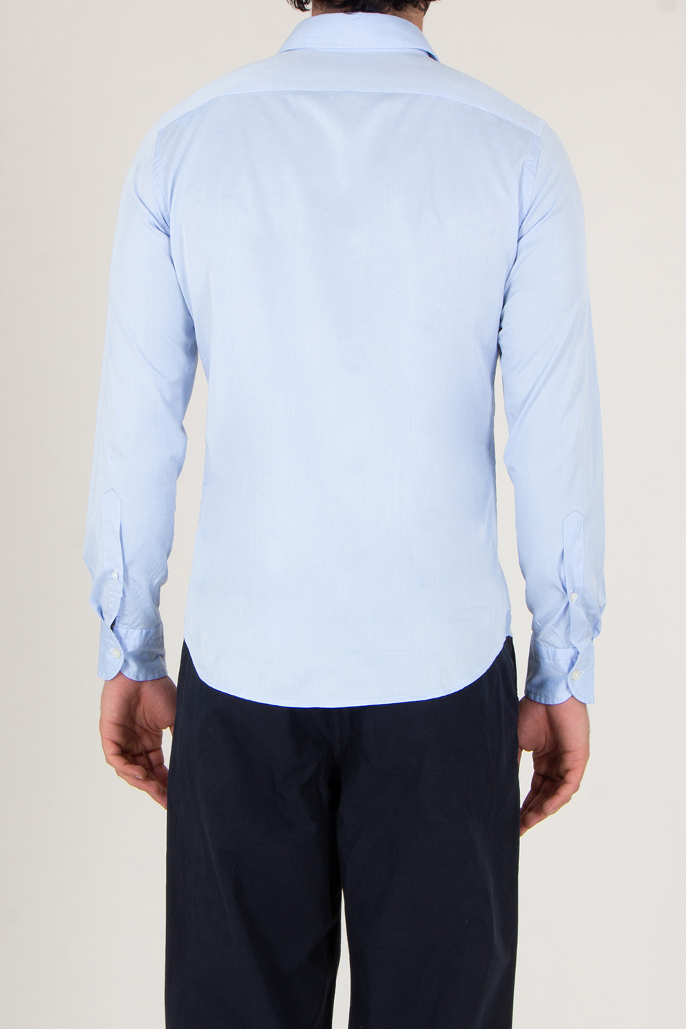 SONRISA Regular Fit Shark Collar Lyocell Cotton Shirt