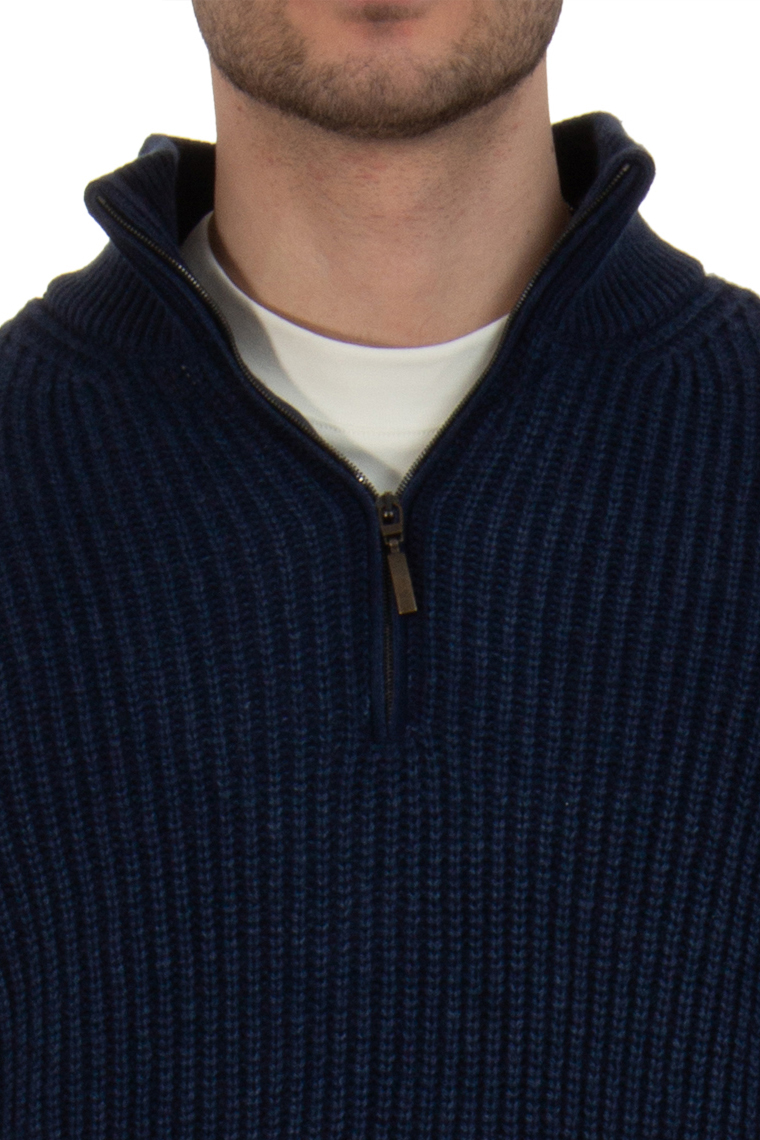 AIDA BARNI Ribbed Cashmere Troyer AIDA BARNI Ribbed Cashmere Troyer