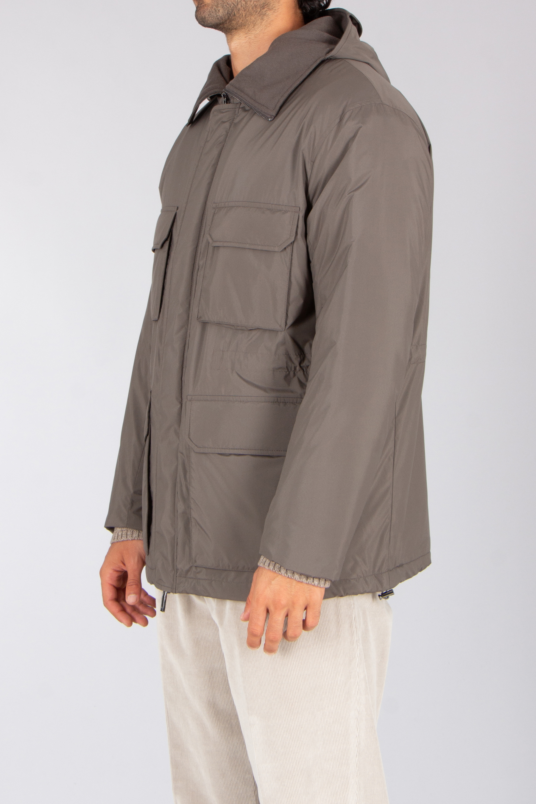 EMPORIO ARMANI Regular Fit Travel Essential Packable Technical Fabric Field Jacket Bekleidung, Mantel, Jacke