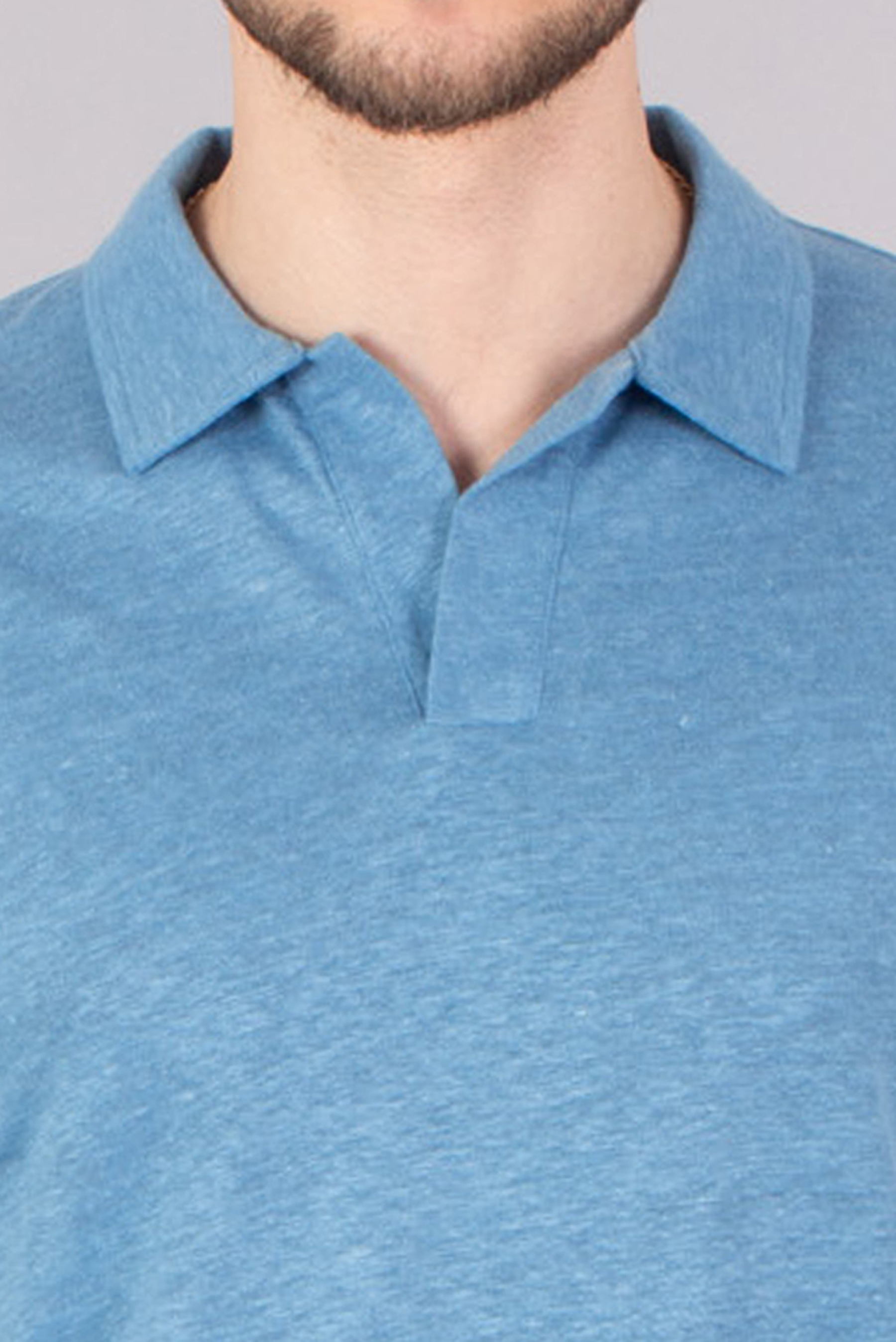 MC 2 SAINT BARTH Regular Fit Linen Jersey Polo Shirt Fraser