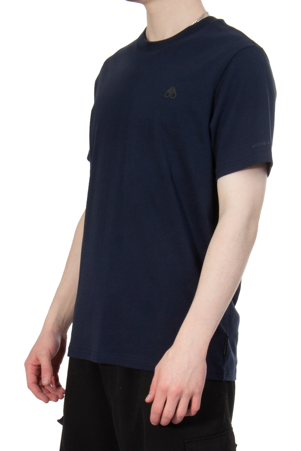 MOOSE KNUCKLES Cotton Jersey T-Shirt Satellite