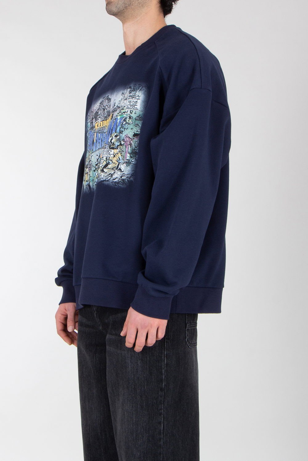 JUNN.J Oversized Printed Sweatshirt