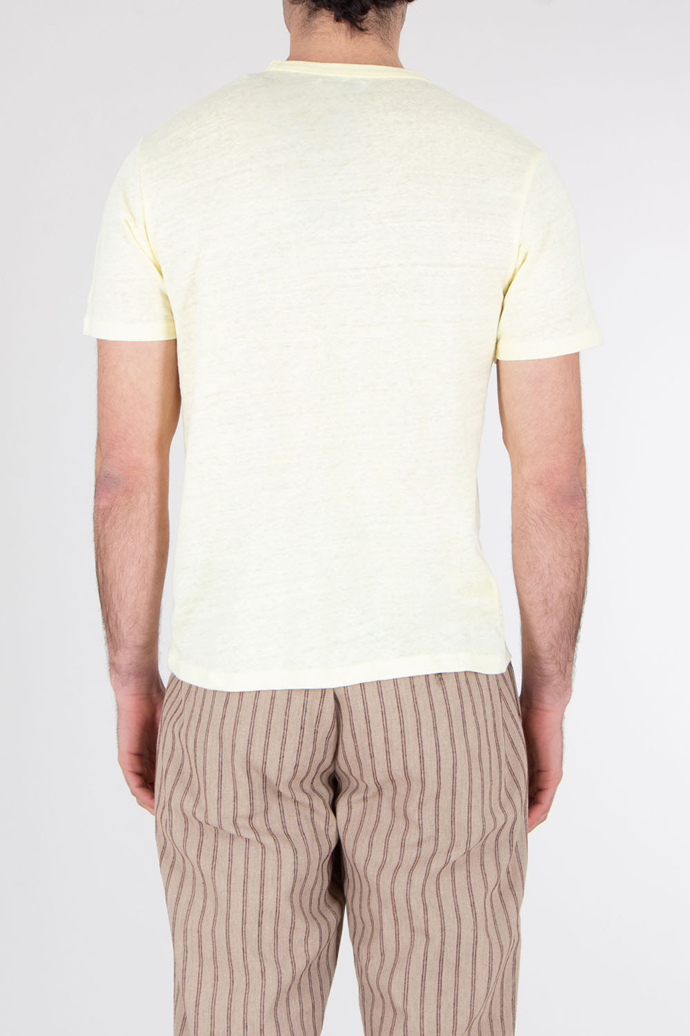 MC 2 SAINT BARTH Regular fit short sleeve Linen T-Shirt Ecsta