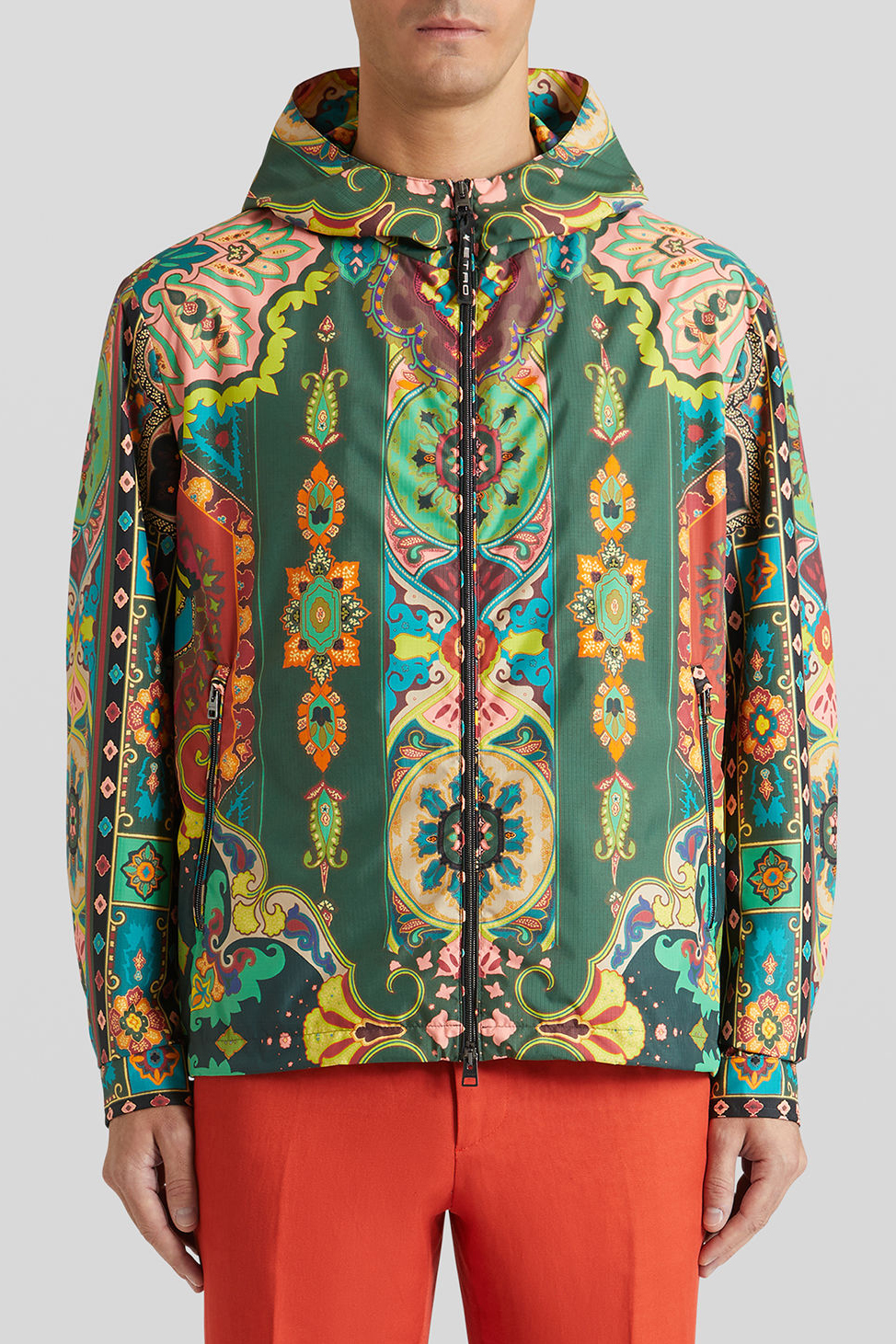 ETRO Packable Jacket With Carpet Pattern
