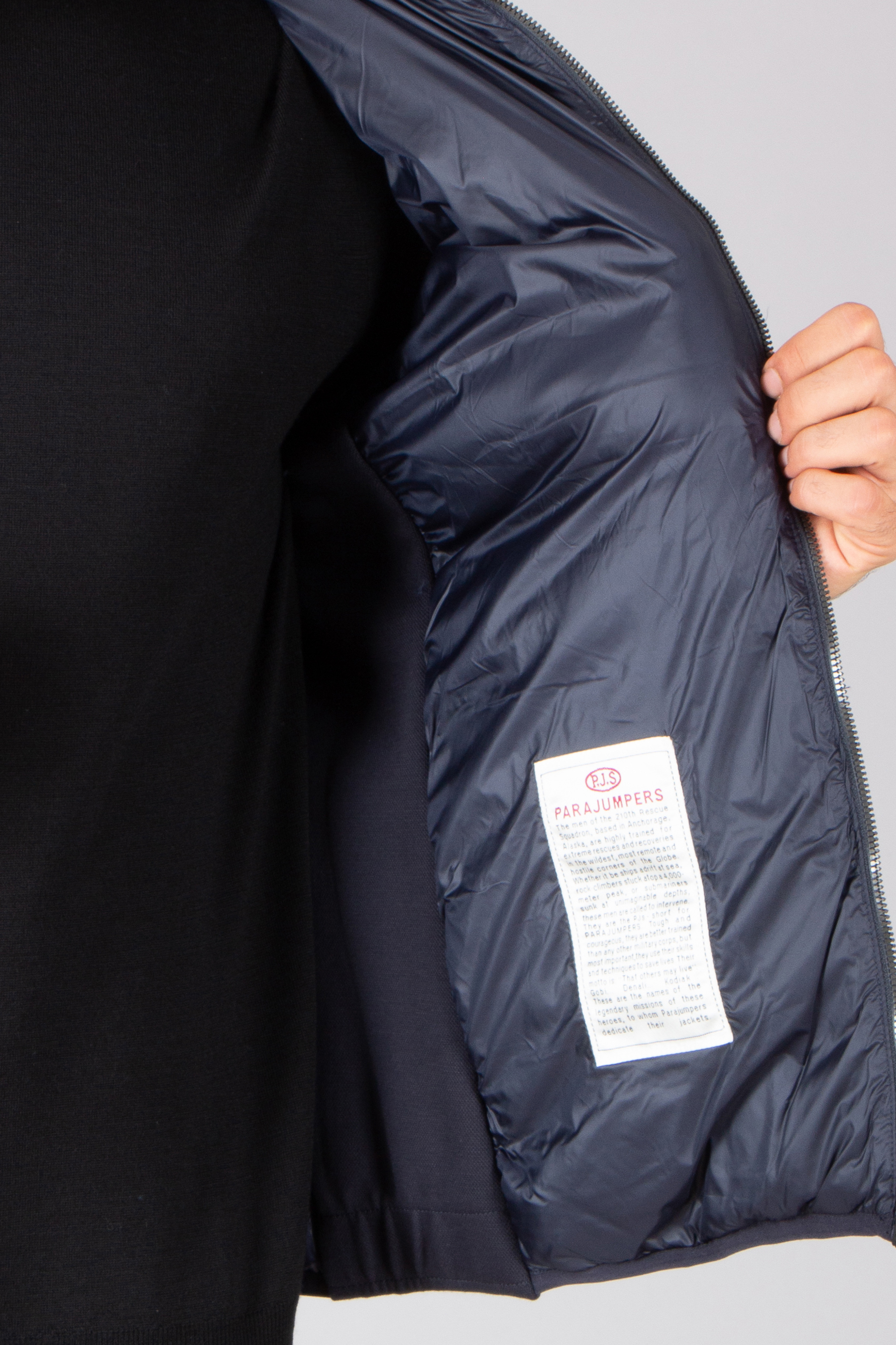 PARAJUMPERS Slim Fit Nylon Ripstop & Stretch Piqué Hybrid Jacket Bekleidung, Mantel, Jacke, Langarm, Ärmel