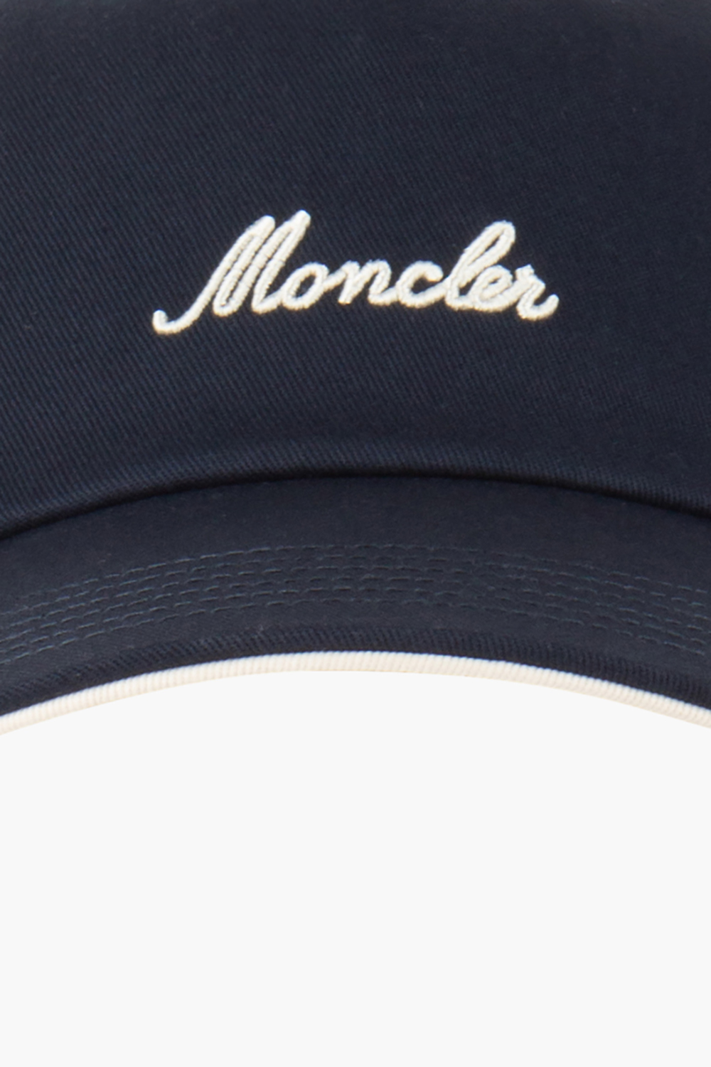 MONCLER Embroiered Cotton Gabardine Baseball Cap