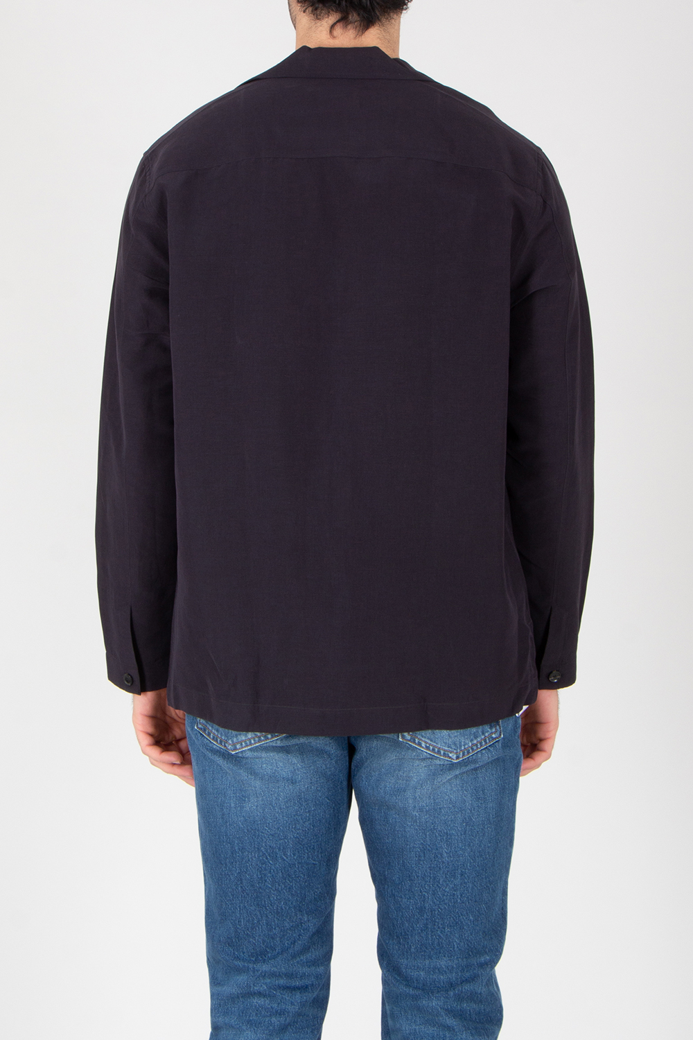 BRIONI Regular Fit Linen-Silk Blend Blazer Shirt