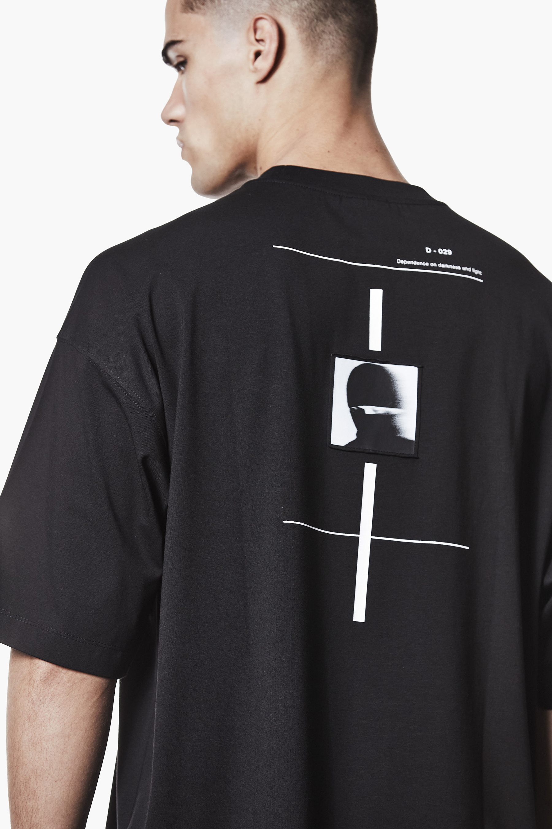 THOM KROM Oversized Patched Print Cotton-Modal Stretch Jersey T-Shirt T-shirt, Hemd, Erwachsener, Mann, Person