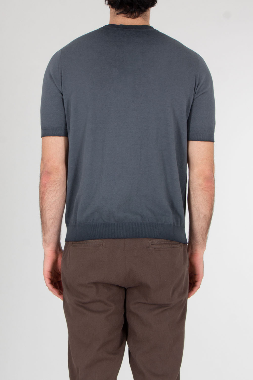 AROVESCIO Regular Fit Cotton Knit T-Shirt