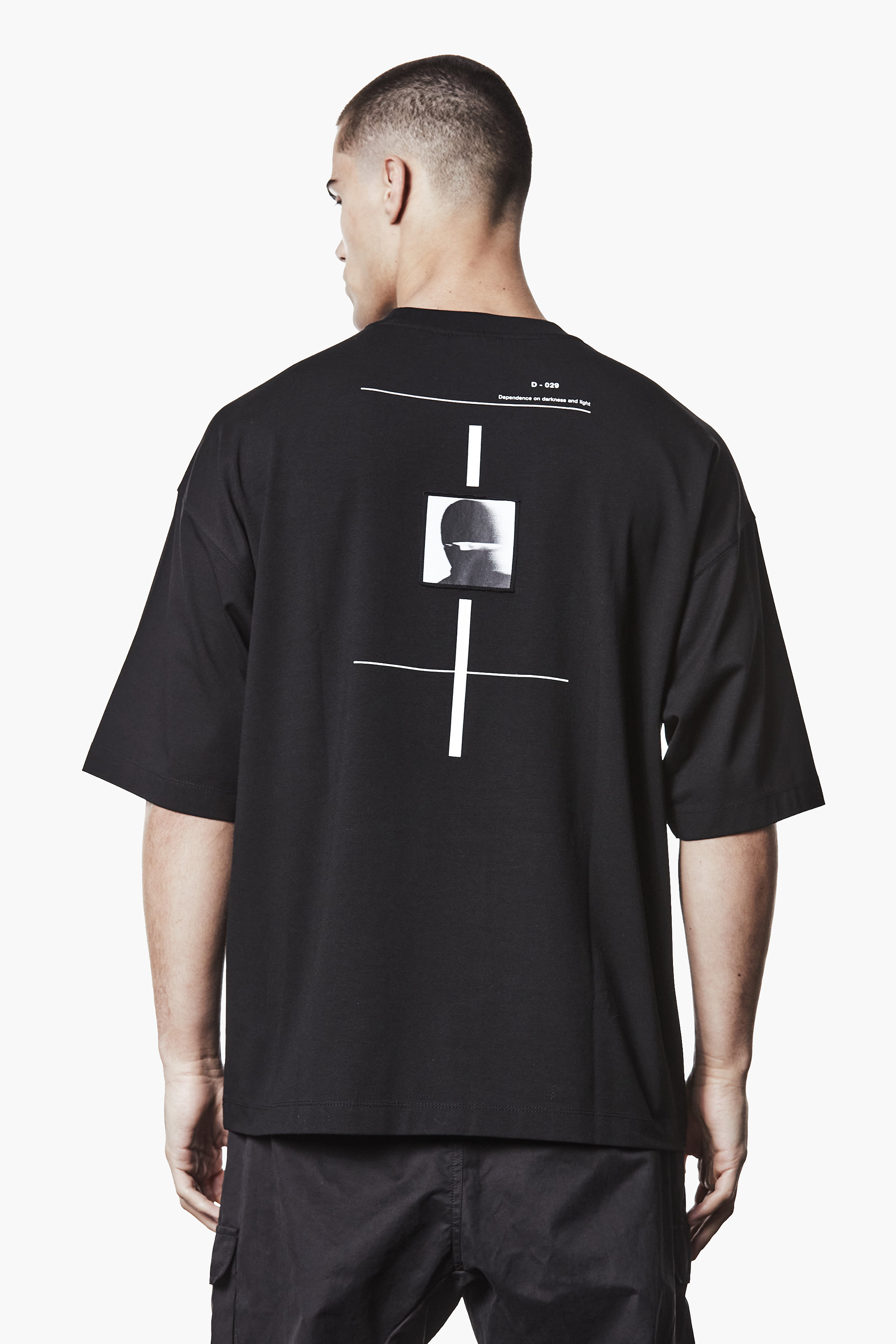 THOM KROM Oversized Patched Print Cotton-Modal Stretch Jersey T-Shirt Bekleidung, T-shirt, Hemd, Person