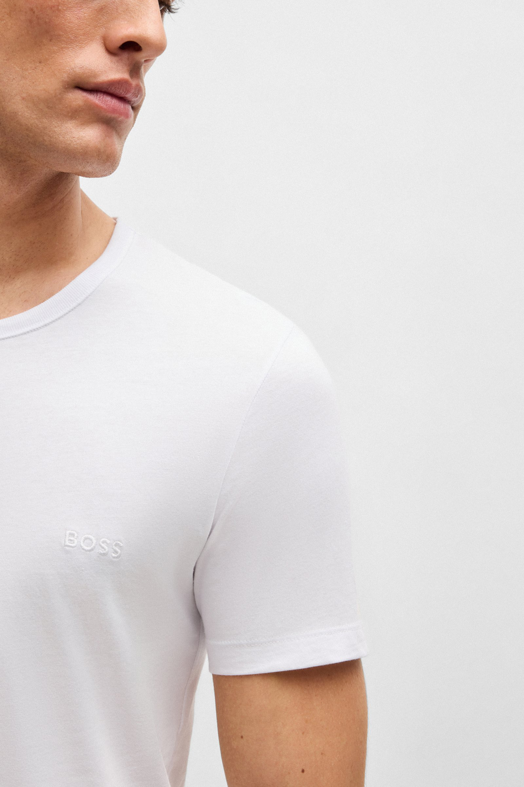 BOSS 3-Pack Regular Fit Cotton Jersey Crew-Neck T-Shirts Classic BOSS 3-Pack Regular Fit Cotton Jersey Crew-Neck T-Shirts Classic