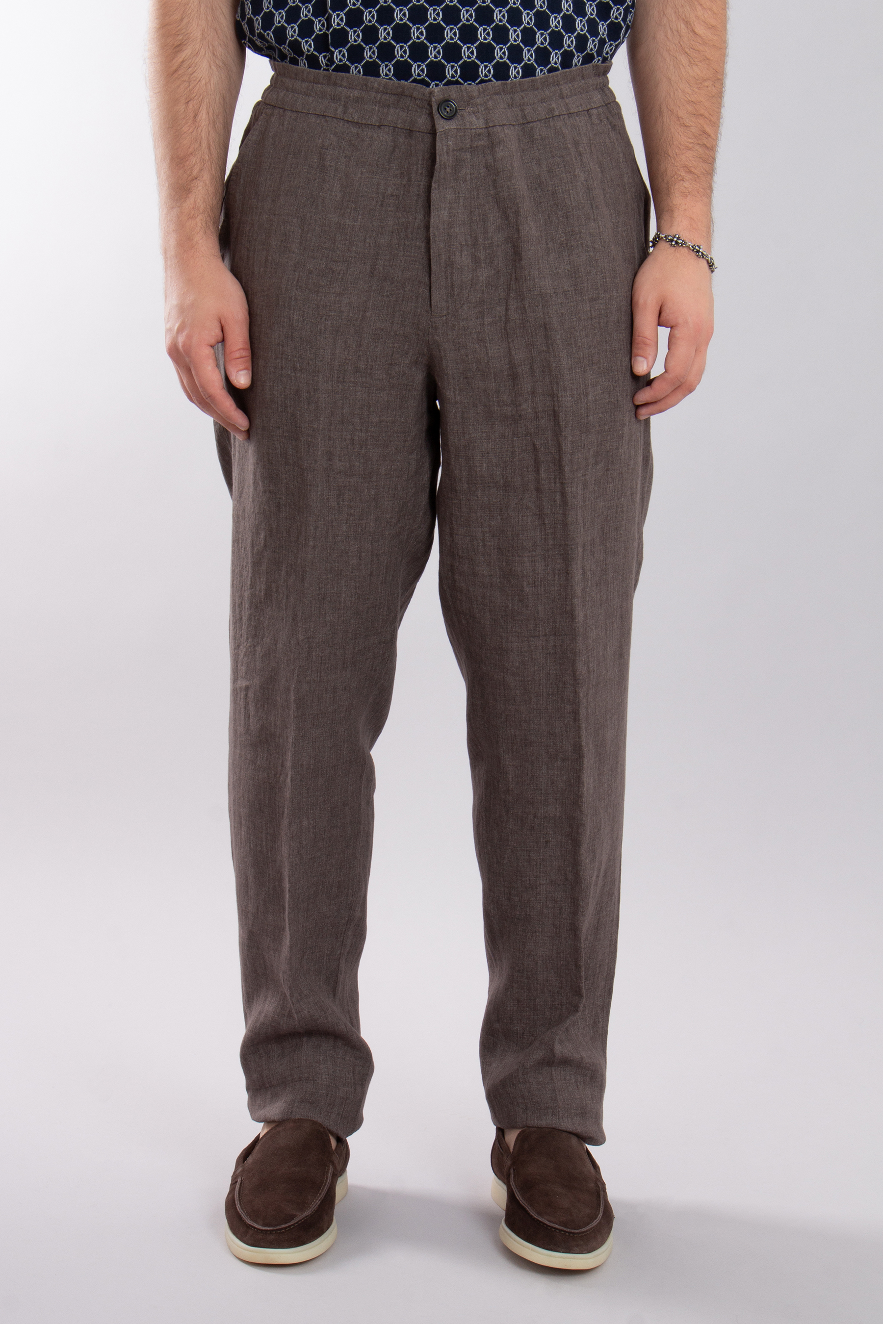 ZEGNA Relaxed Fit Linen Pants