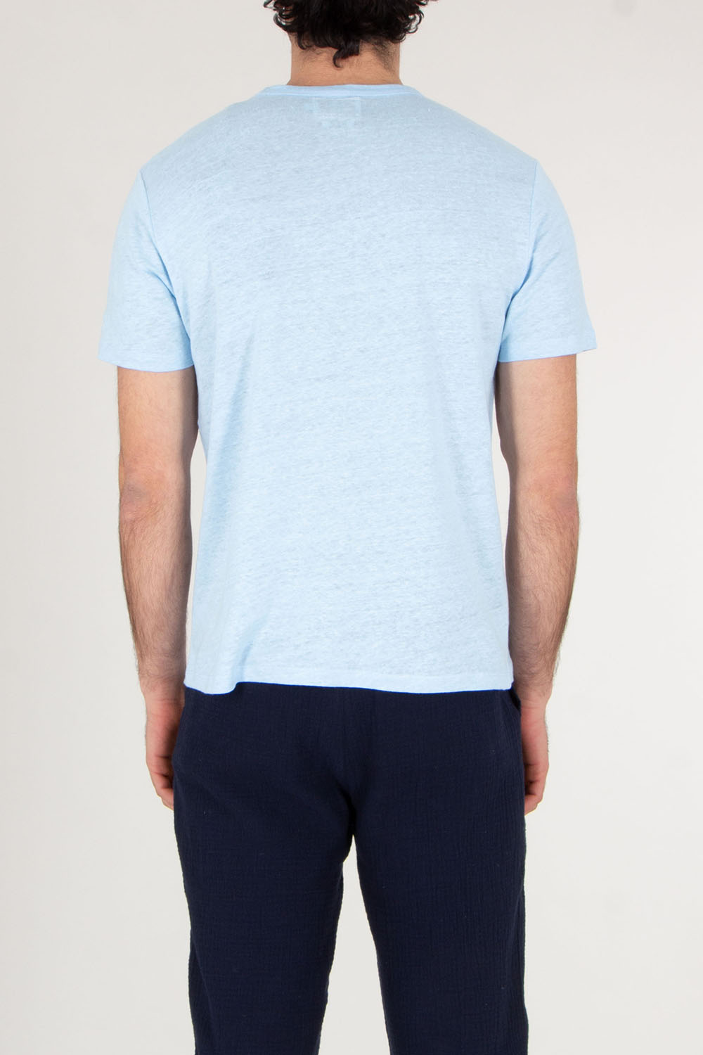 MC 2 SAINT BARTH Regular Fit Linen Jersey T-Shirt Ecstasea