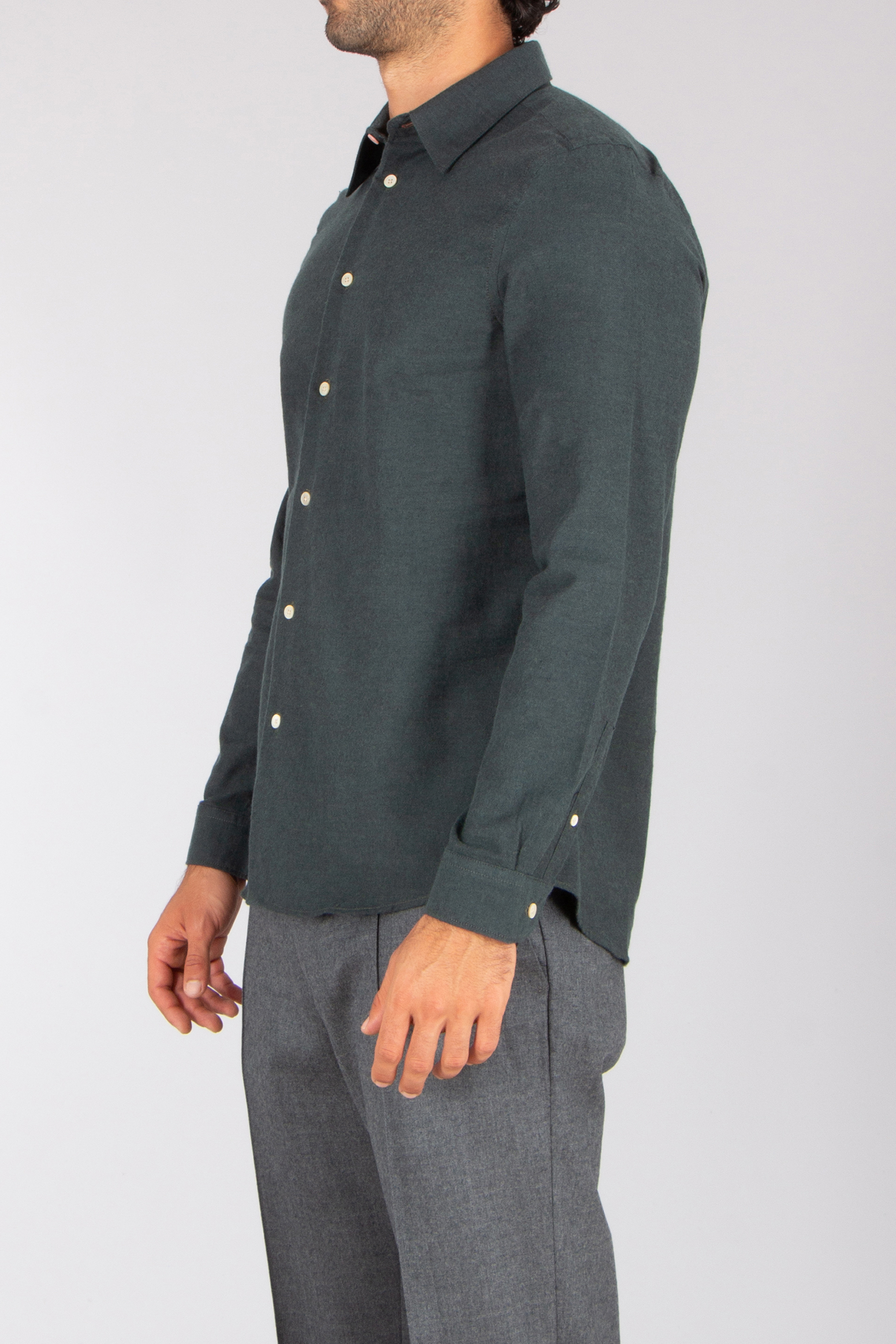 PAUL SMITH Regular Fit Cotton-Wool Blend Flannel Twill Shirt Blazer, Mantel, Hemd, Hosen, Langarm