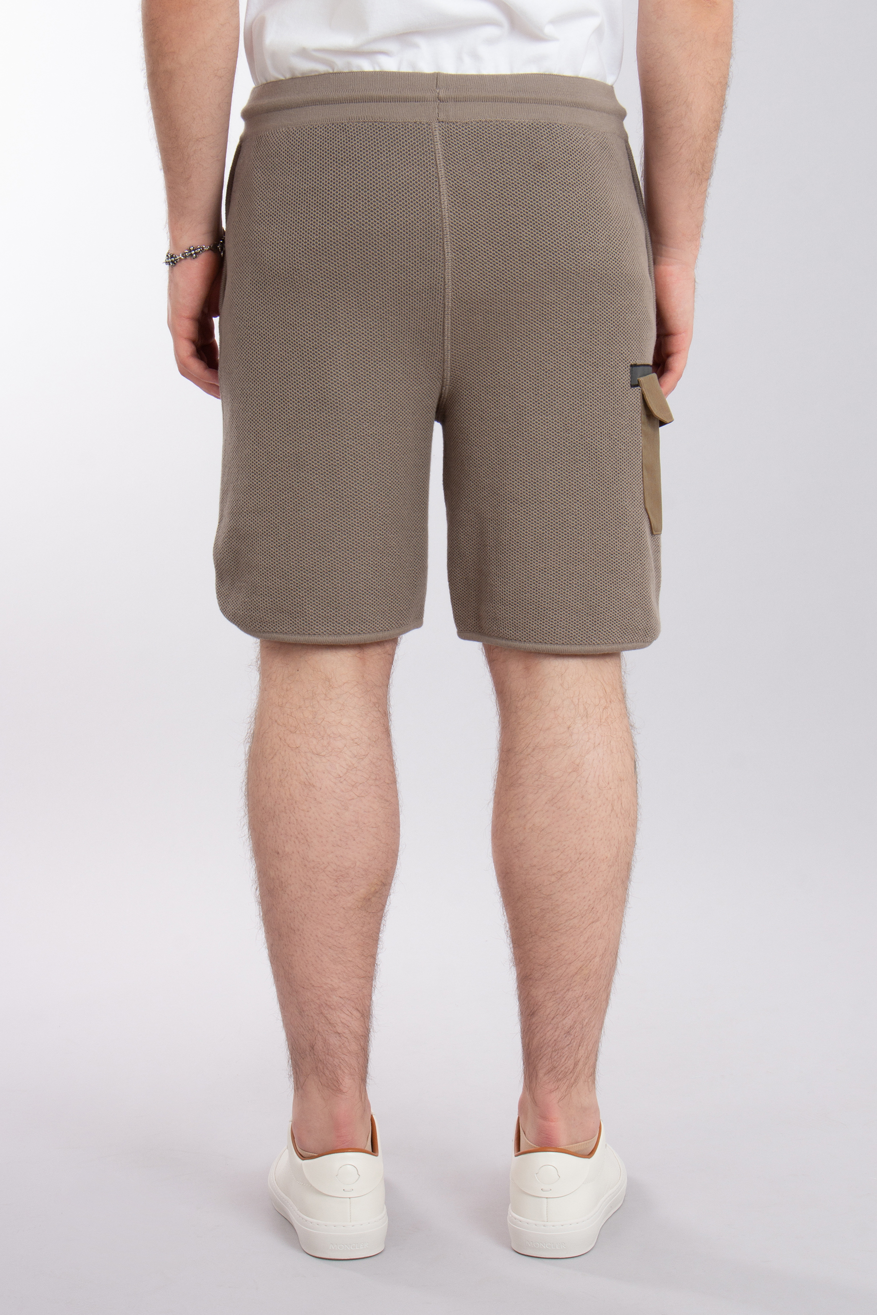 SEASE 3D Knitted Cotton Blend Jogger Shorts SEASE 3D Knitted Cotton Blend Jogger Shorts