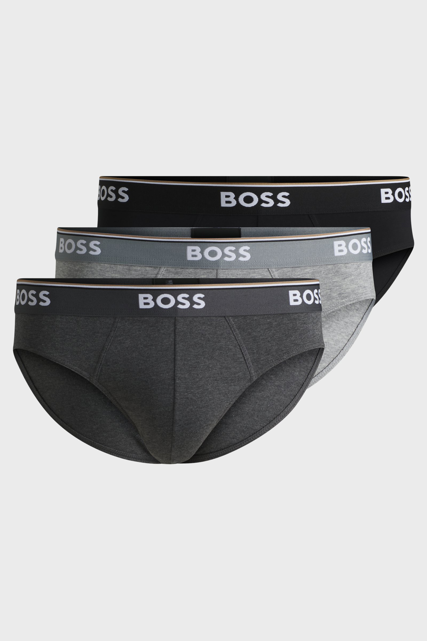 BOSS 3-Pack Cotton Stretch Briefs Power