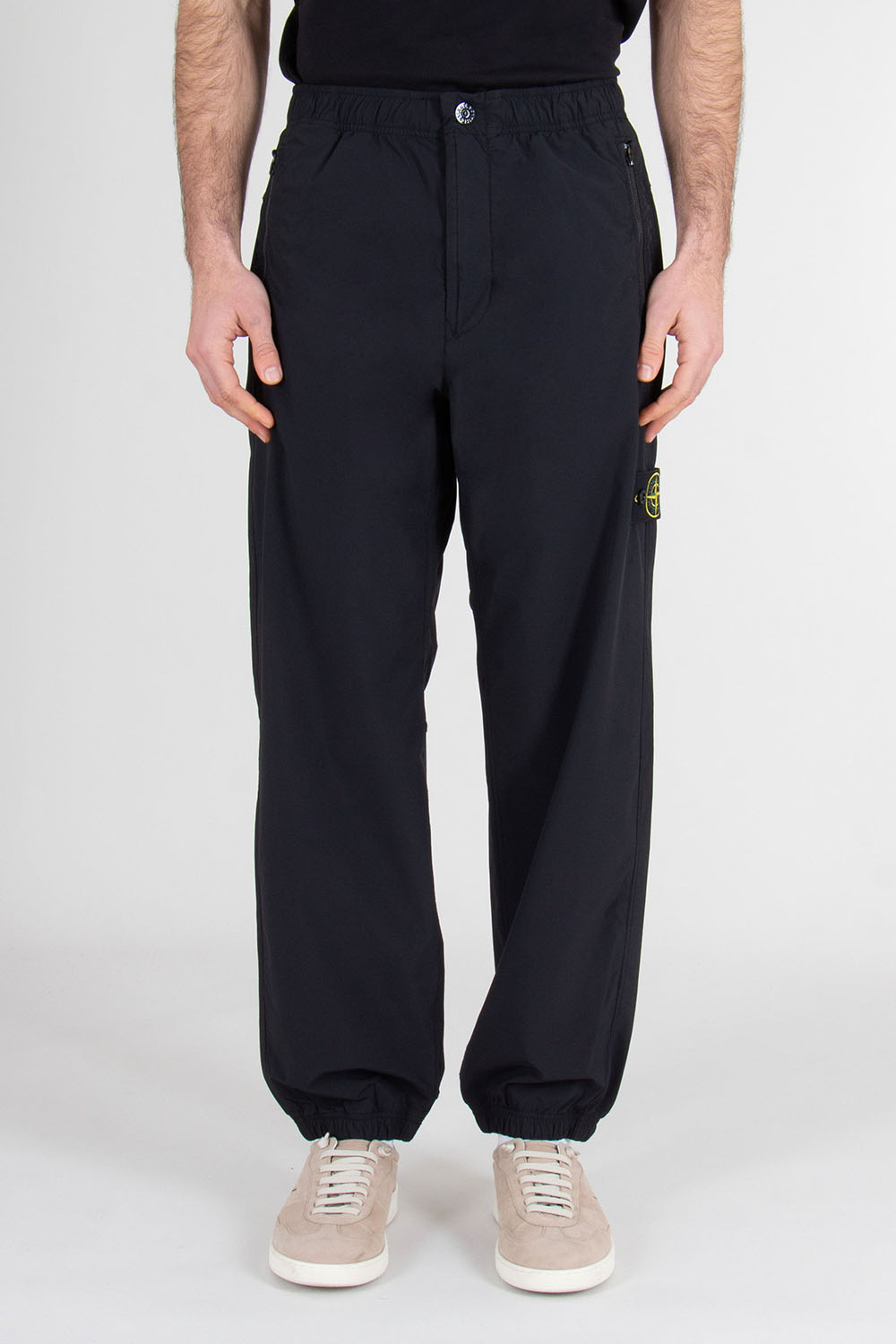 STONE ISLAND Loose Fit Stretch Nylon Tech Fleece Pants