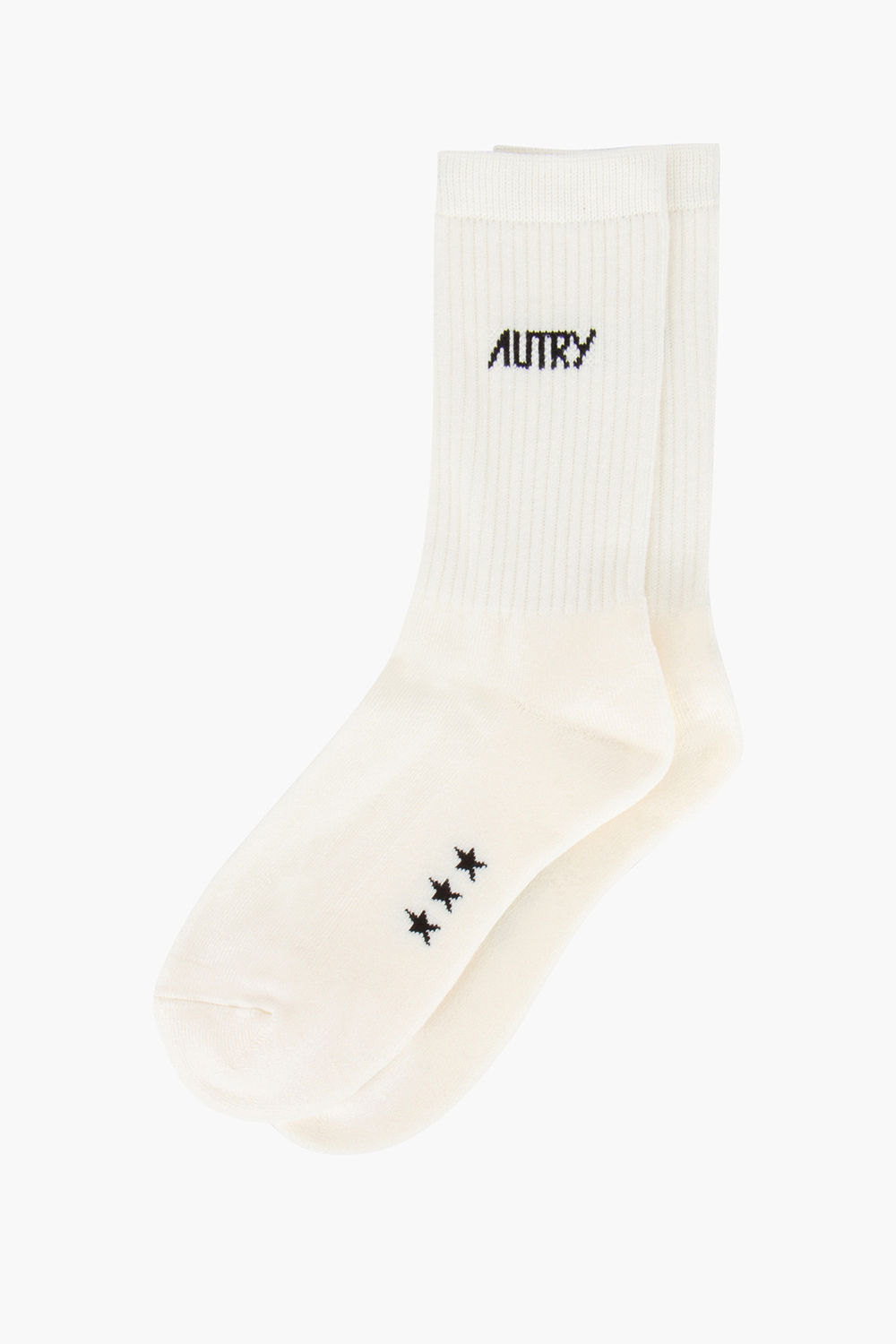 AUTRY Jacquard Logo Cotton Blend Stretch Socks