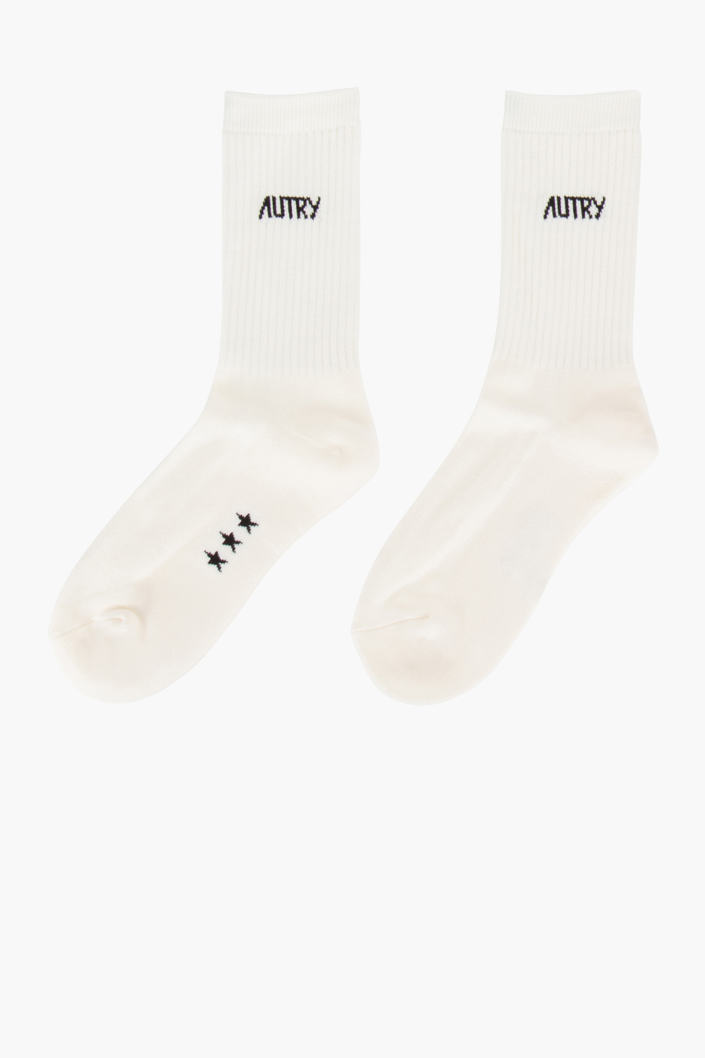 AUTRY Jacquard Logo Cotton Blend Stretch Socks
