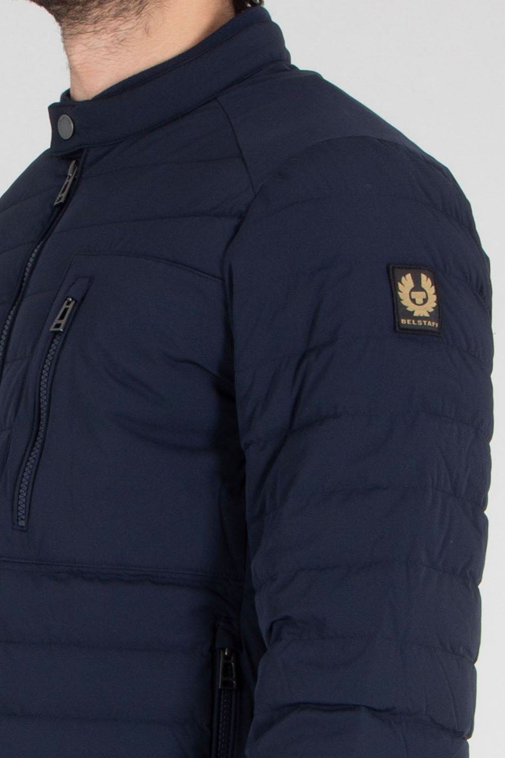 BELSTAFF Regular Fit Recycled Nylon Stretch Down Jacket Chassis