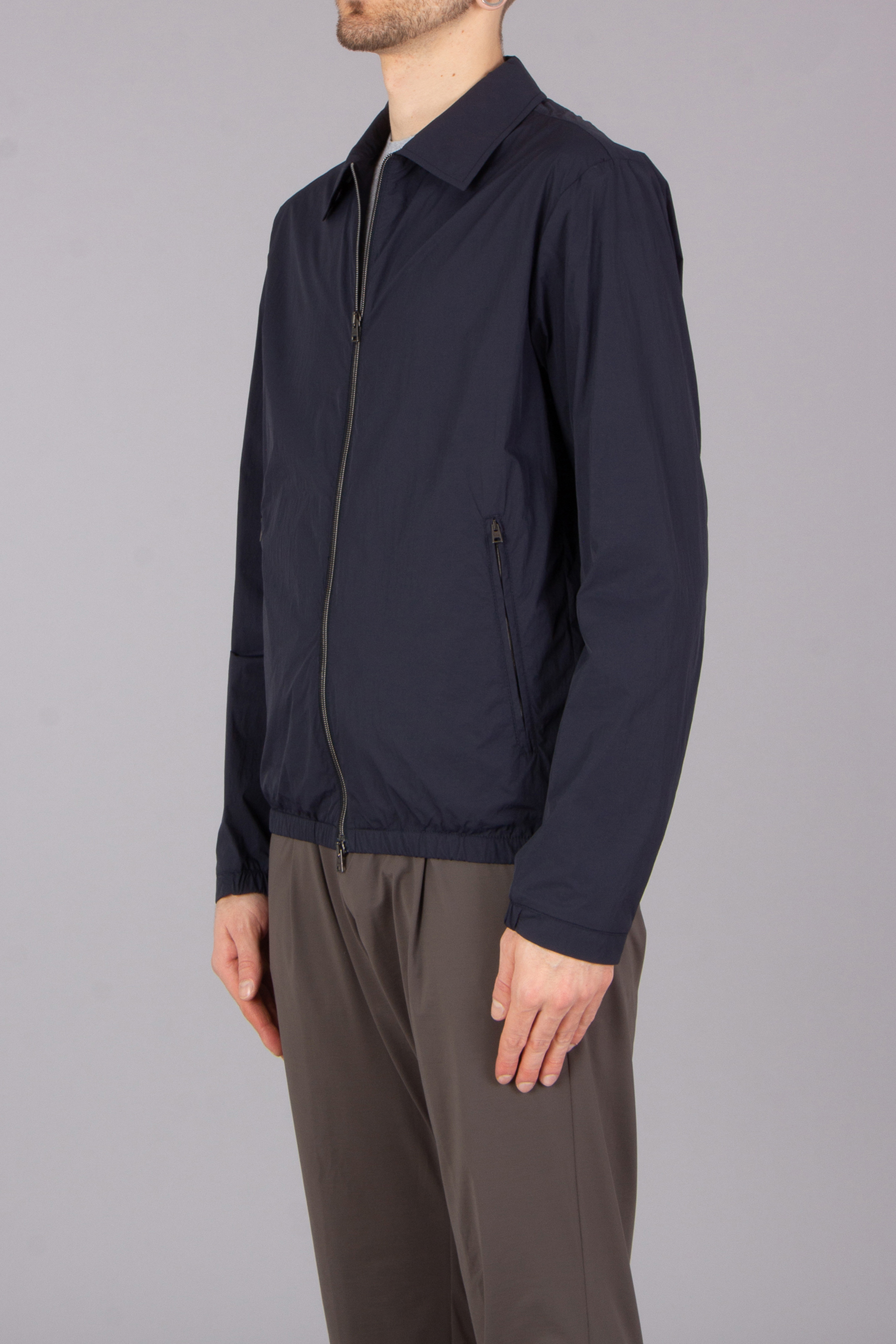 HERNO Regular Fit Ultralight Crease Shirt Jacket HERNO Regular Fit Ultralight Crease Shirt Jacket