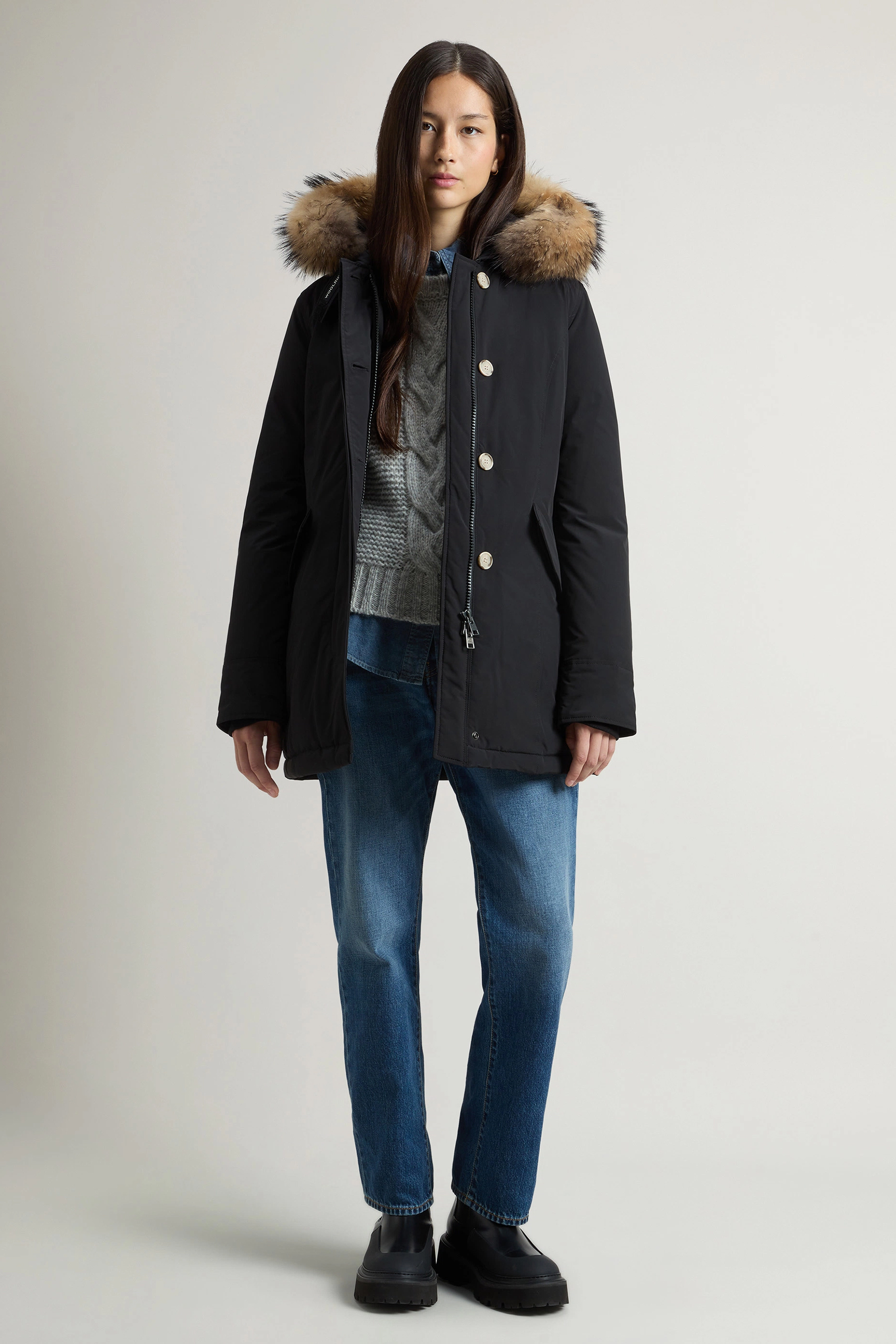 WOOLRICH Urban Touch Luxury Arctic Raccoon Parka WOOLRICH Urban Touch Luxury Arctic Raccoon Parka