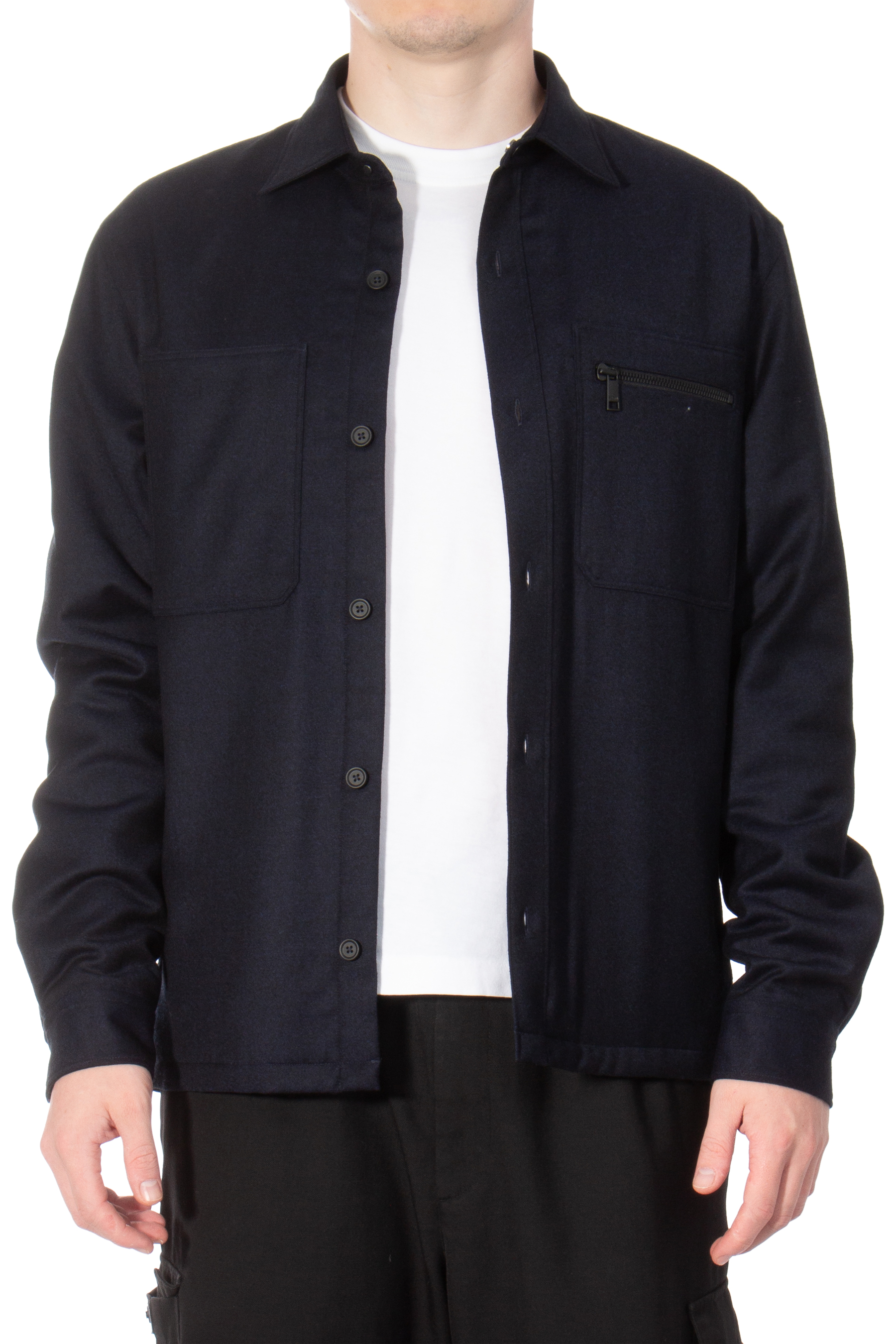 ZEGNA Lined Techmerino Wool Overshirt ZEGNA Lined Techmerino Wool Overshirt