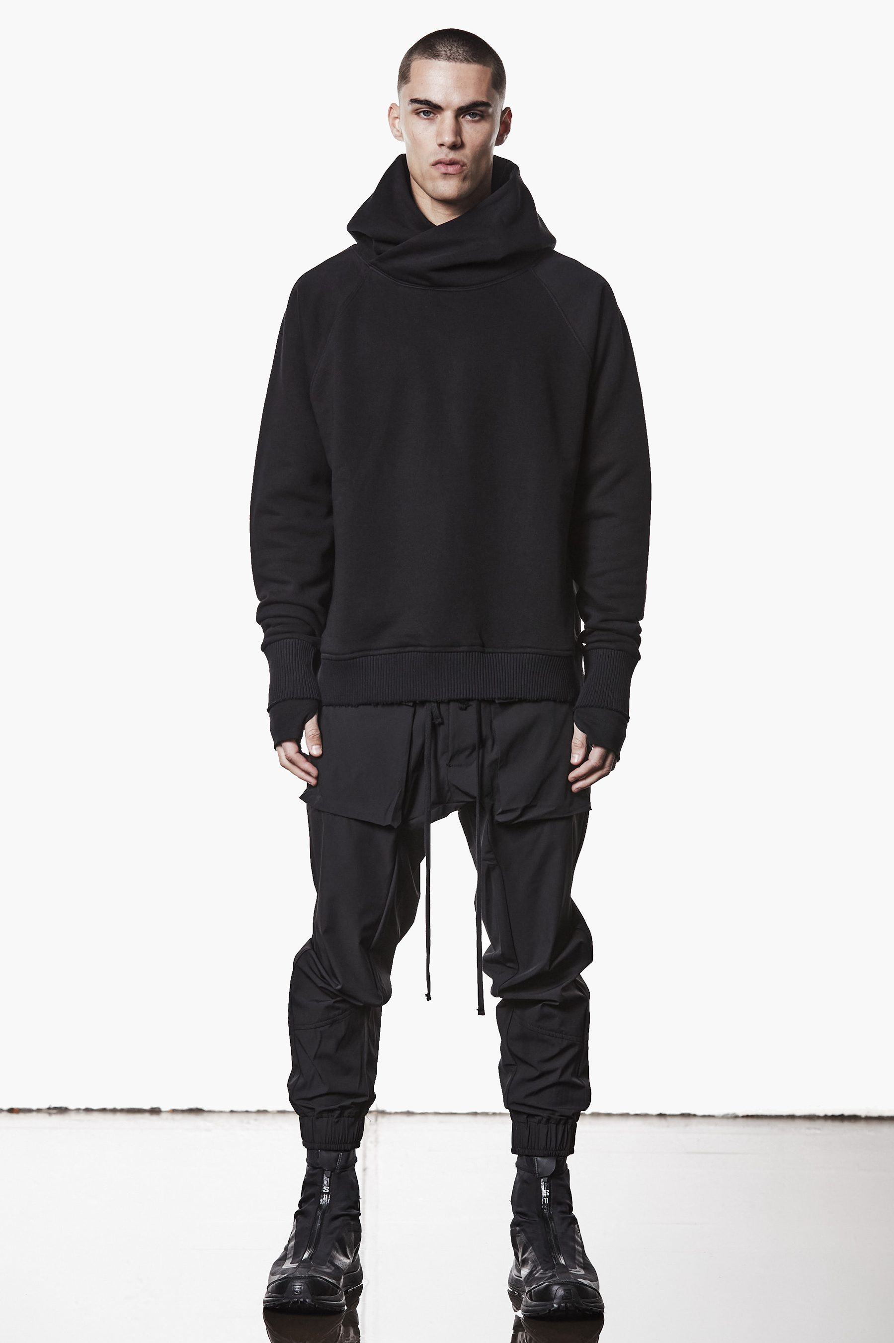 THOM KROM Regular Fit Cotton Blend Sweat Hoodie Pulli, Sweatshirt, Kapuzenpulli, Mantel, Person
