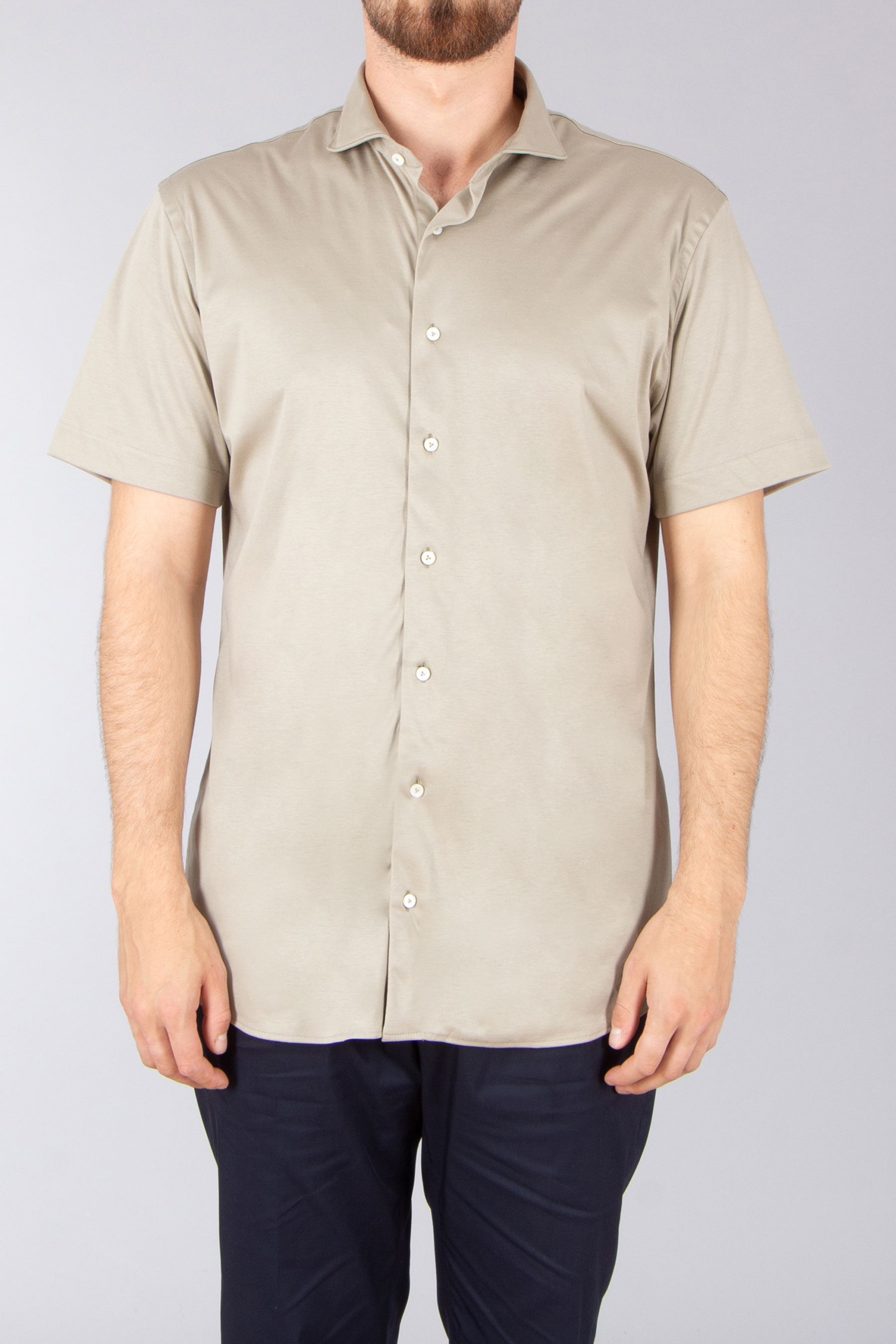 VAN LAACK Tailor Fit Swiss Cotton Jersey Short-Sleeve Shirt Per Bekleidung, Hemd, Leinen, Kleid, Hemd, Hosen