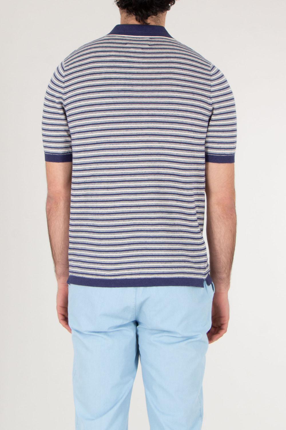 MC 2 SAINT BARTH Buttonless Knitted Polo Shirt Sloan