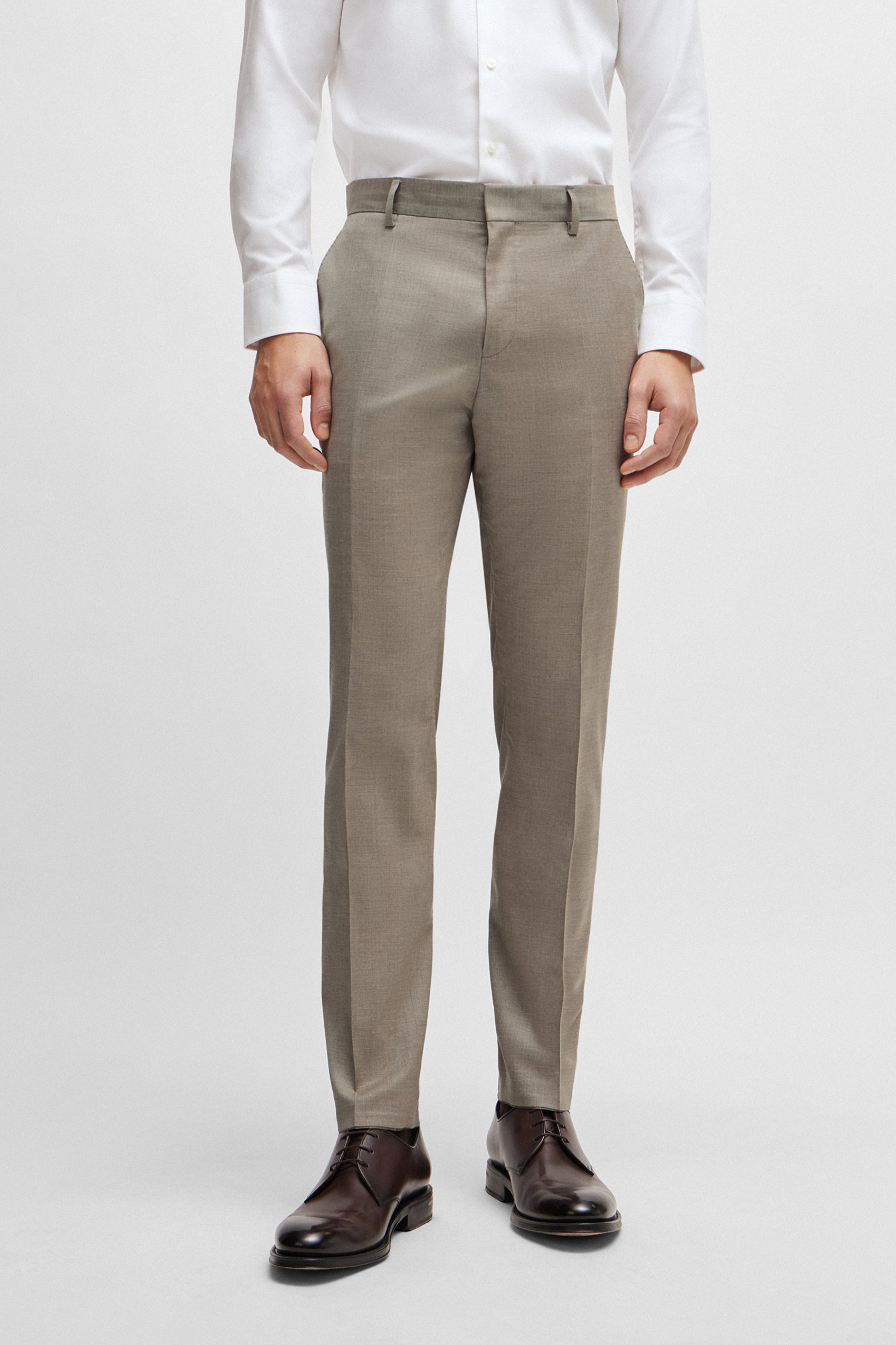BOSS Slim Fit Virgin Wool Blend Suit H-Huge BOSS Slim Fit Virgin Wool Blend Suit H-Huge