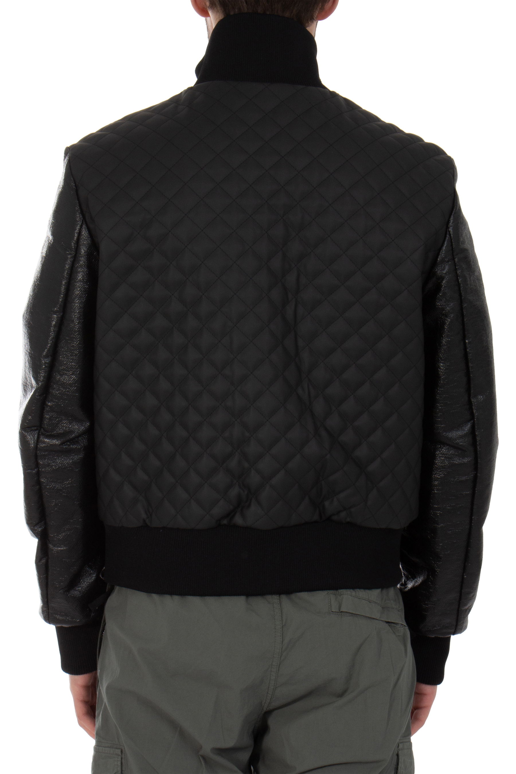 BALMAIN Main Lab Faux Leather Bomber Jacket BALMAIN Main Lab Faux Leather Bomber Jacket