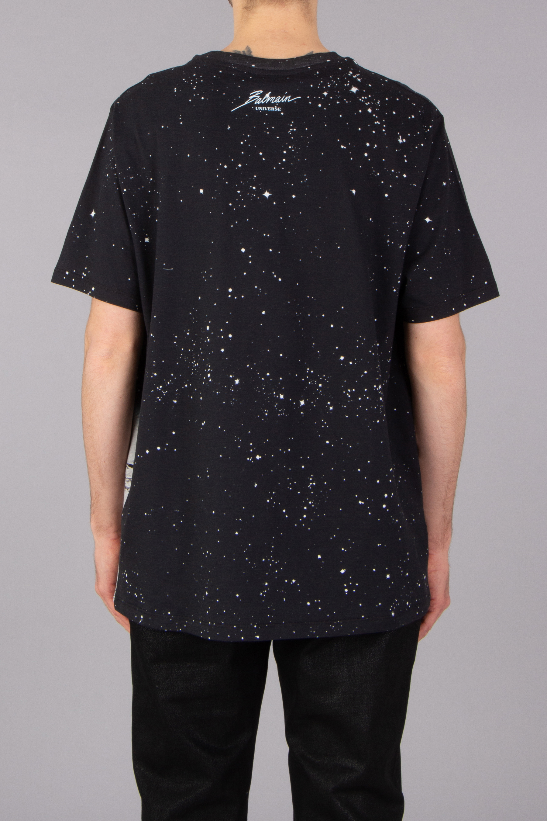 BALMAIN Regular Fit Printed Organic Cotton Jersey T-Shirt BALMAIN Regular Fit Printed Organic Cotton Jersey T-Shirt