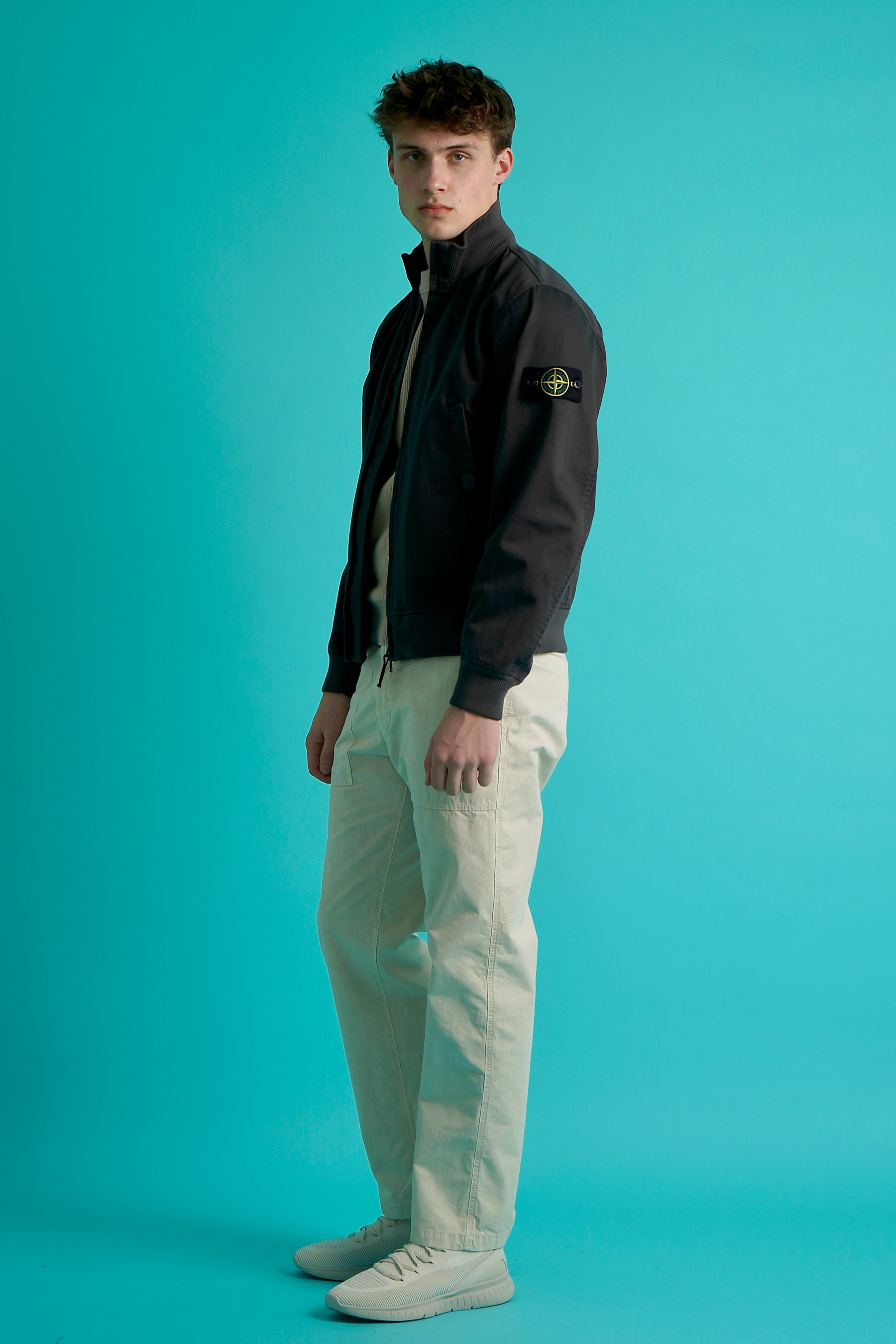Hosen, Mantel, Jacke, Stehend, Langarm
