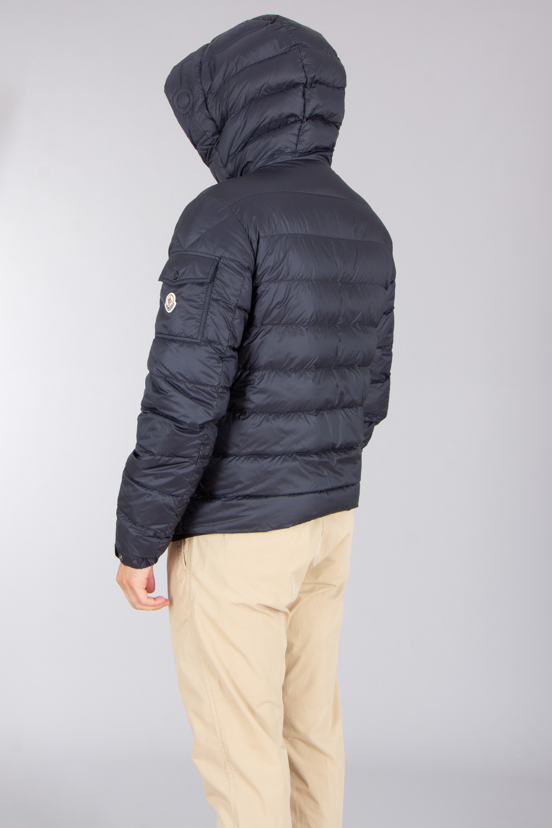 MONCLER Najan Regular Fit Longue Saison Down Jacket Mantel, Jacke, Kapuze, Mann, Person