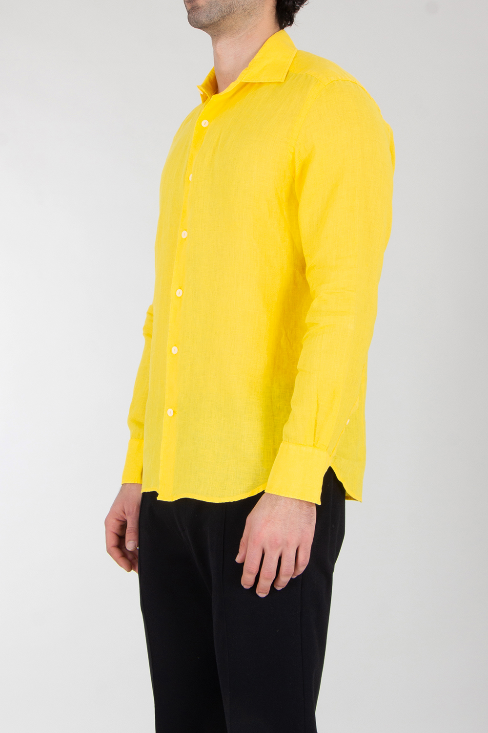 MC 2 SAINT BARTH Regular Fit Linen Shirt Pamplona