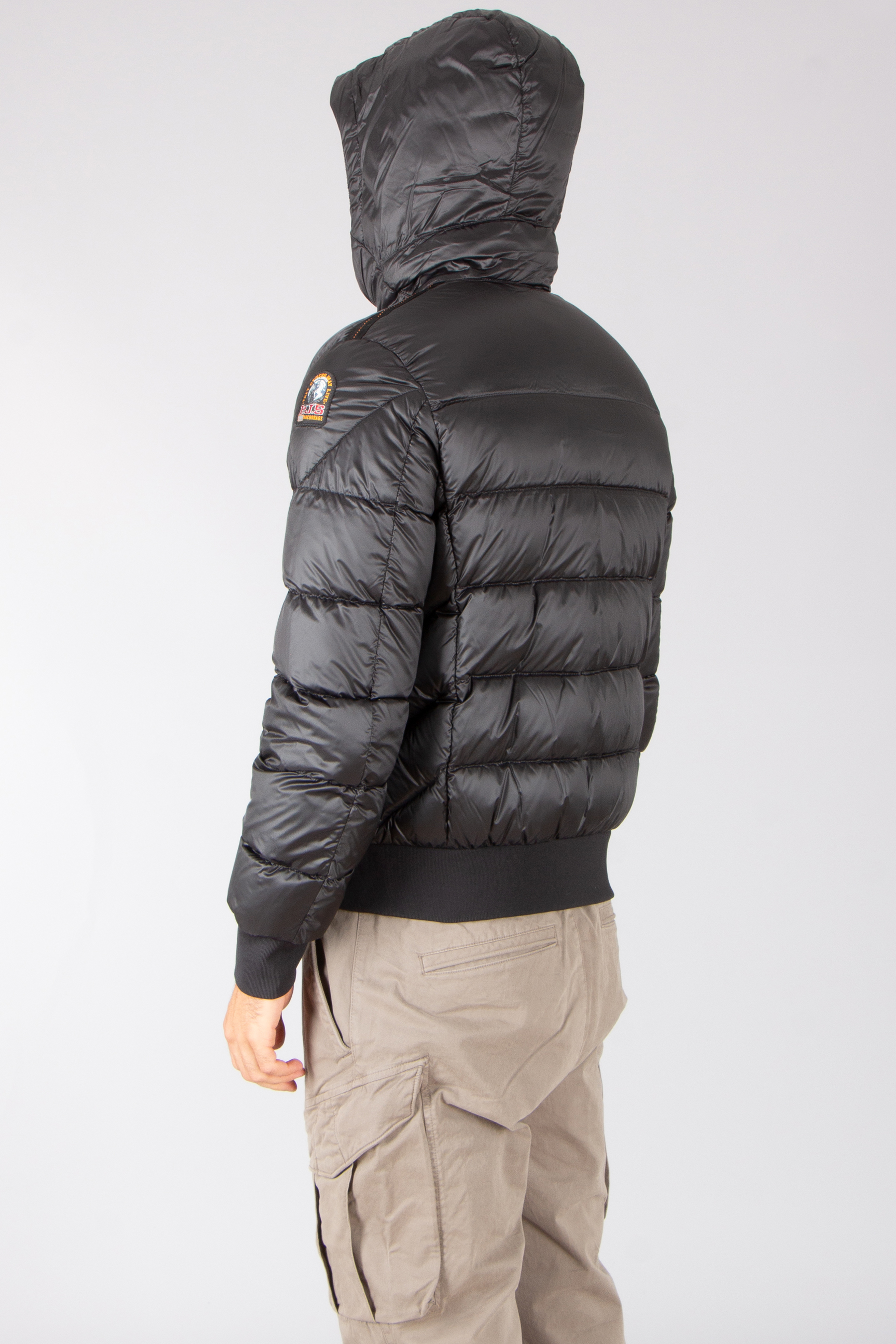 PARAJUMPERS Regular Fit Nylon Blend Twill Hooded Down Bomber Jacket Pharrell Mantel, Jacke, Erwachsener, Mann, Person