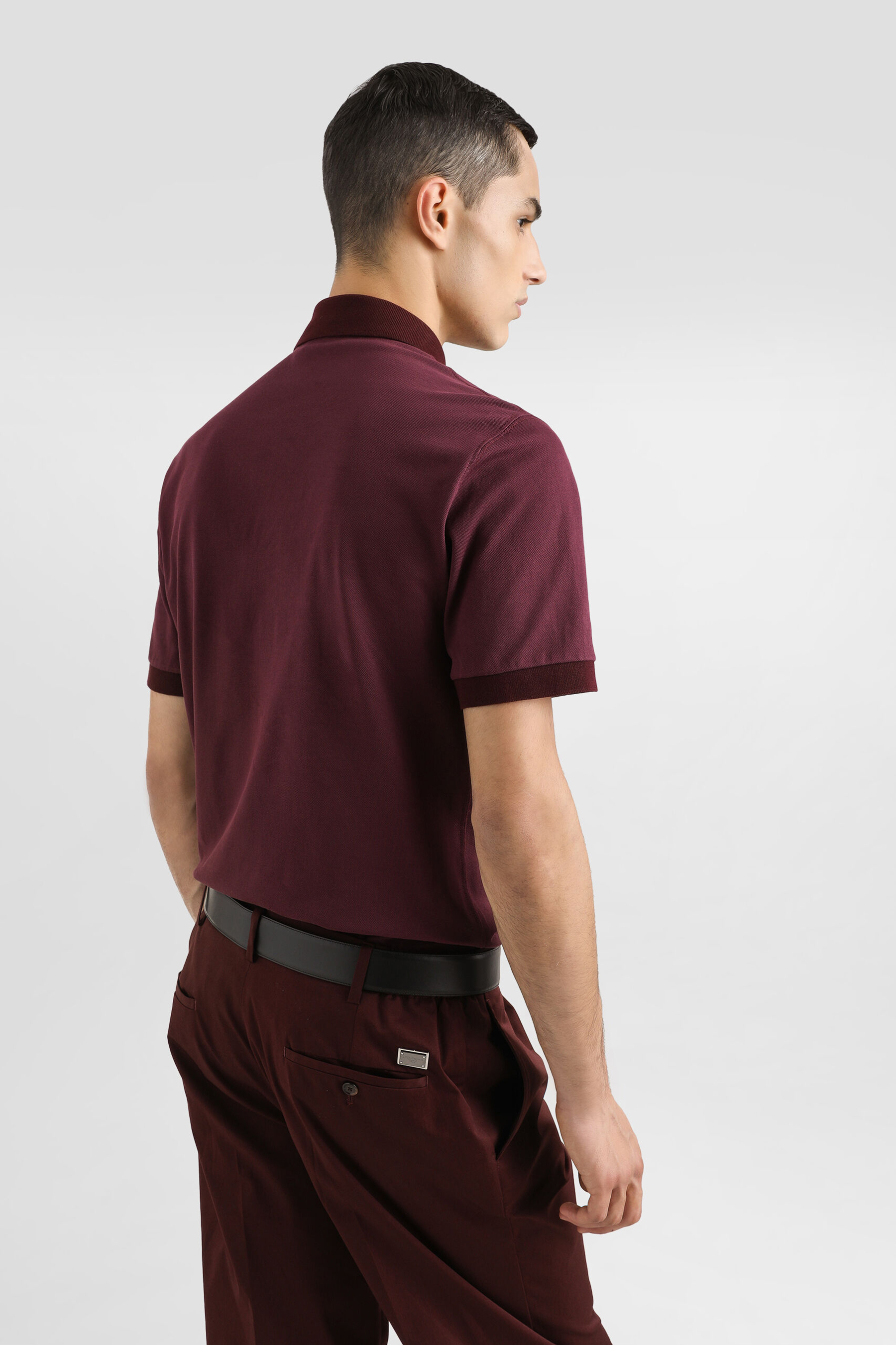 DOLCE & GABBANA Regular Fit Cotton Piqué Polo Shirt DOLCE & GABBANA Regular Fit Cotton Piqué Polo Shirt