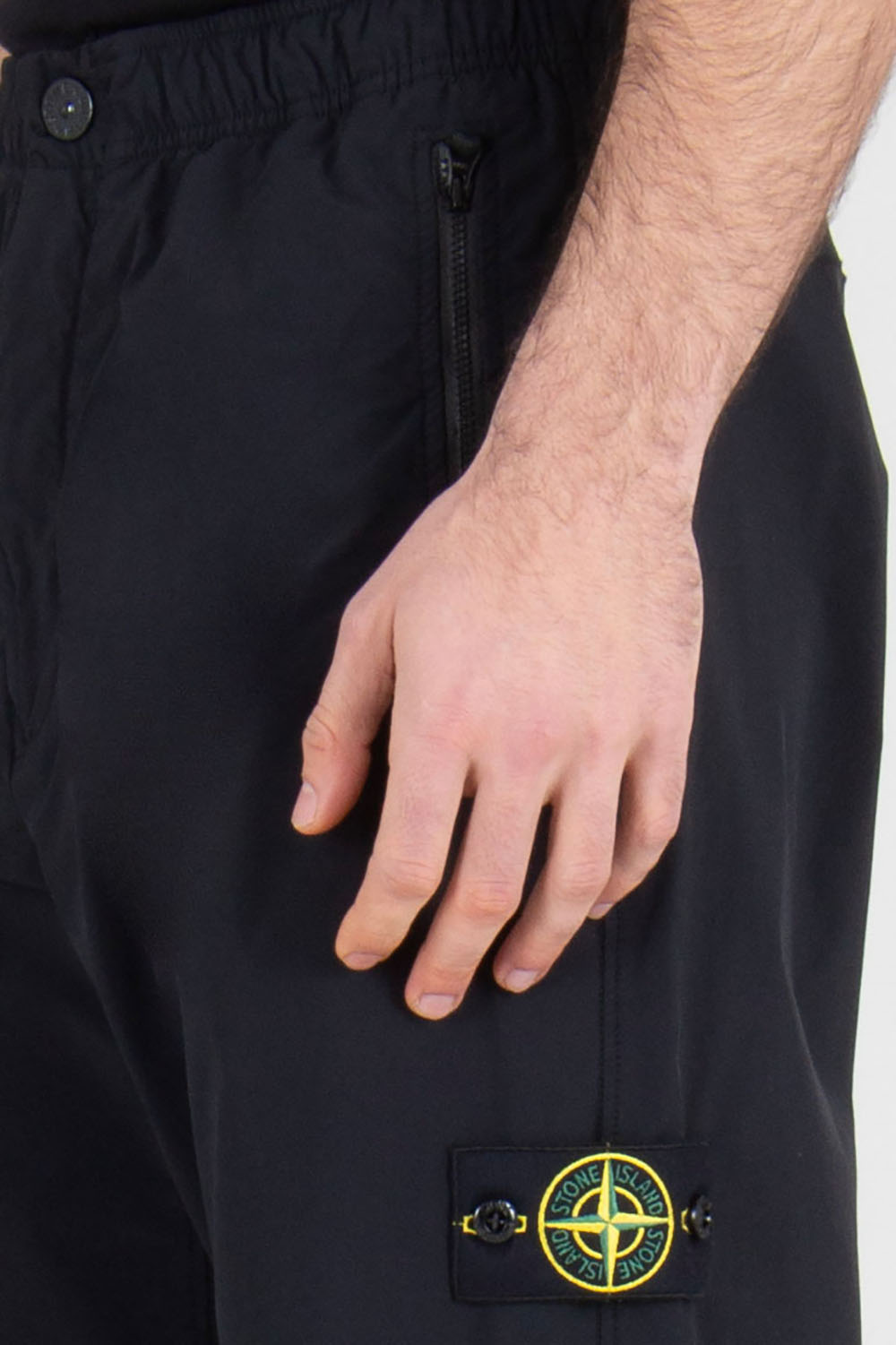 STONE ISLAND Loose Fit Stretch Nylon Tech Fleece Pants