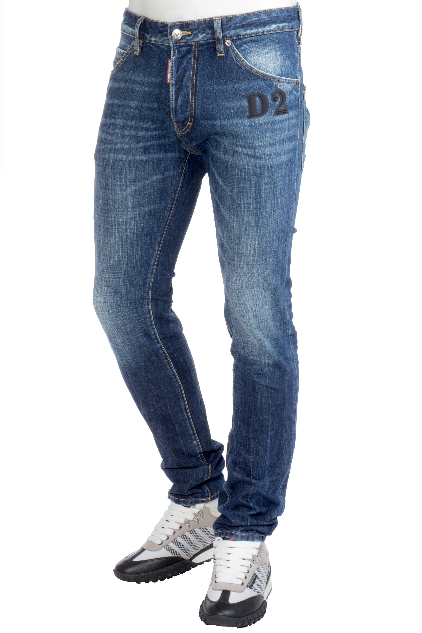 DSQUARED2 Dark Wash Cotton Stretch Denim Cool Guy Jeans DSQUARED2 Dark Wash Cotton Stretch Denim Cool Guy Jeans