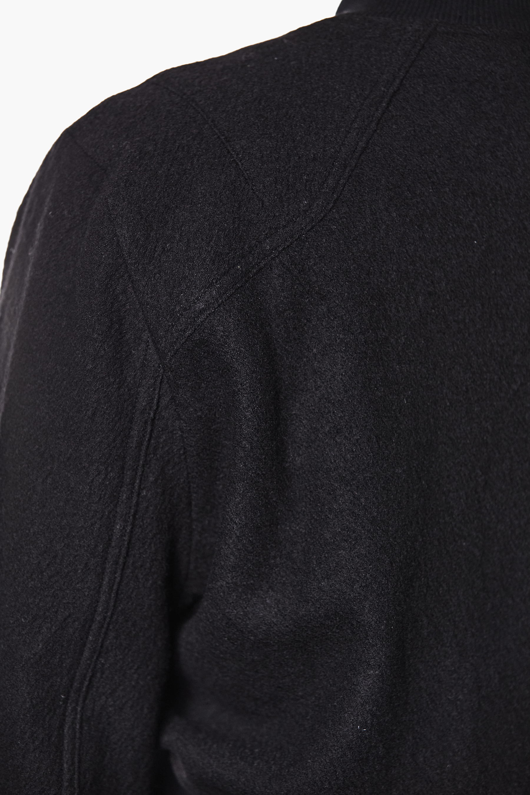 THOM KROM Relaxed Fit Cropped Comfort Wool Bomber Jacket Bekleidung, Mantel, Fleece, Jacke, Langarm