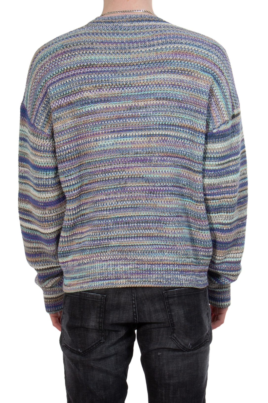DSQUARED2 Striped Cotton Knit Sweater