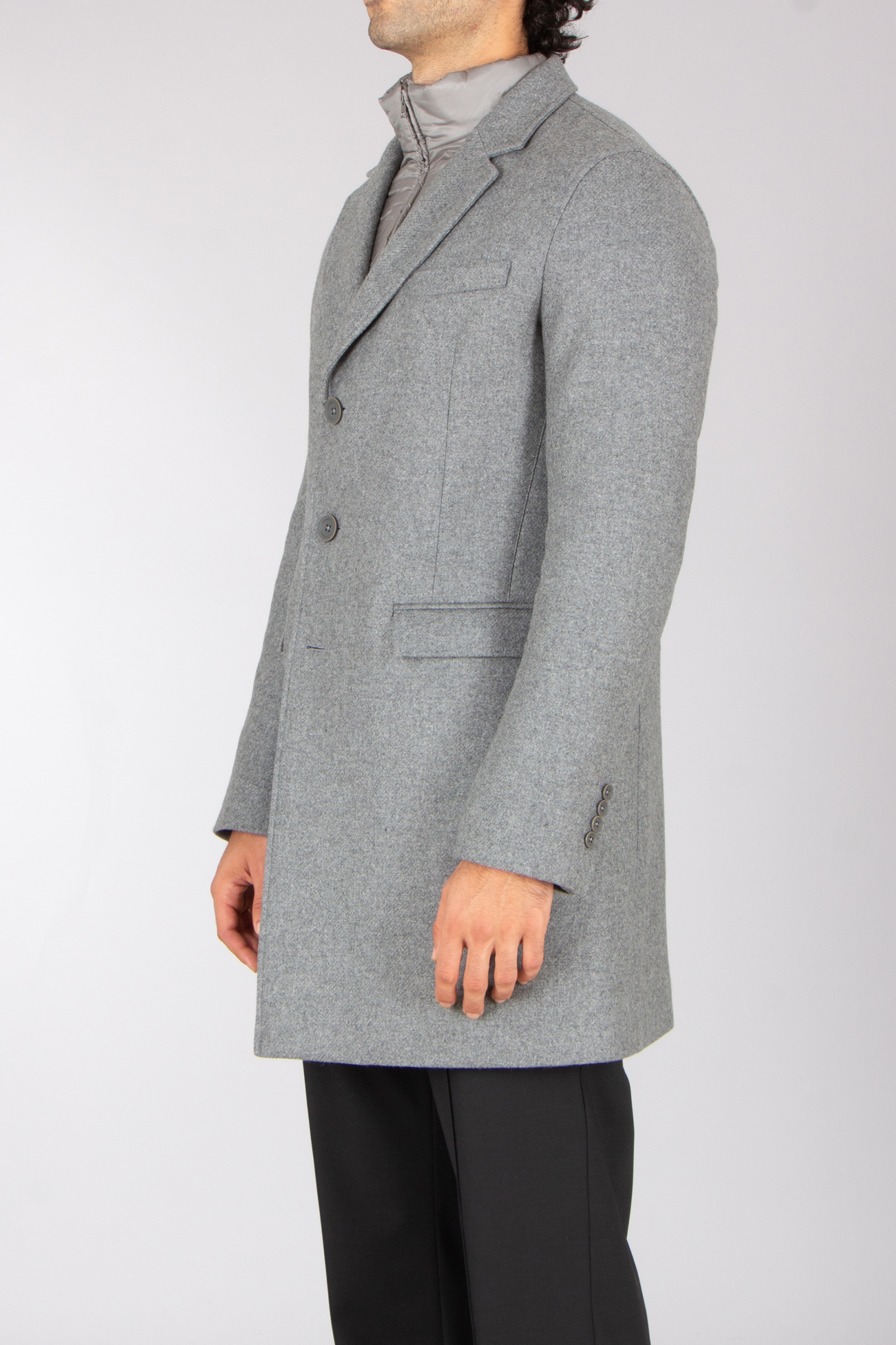 HERNO Regular Fit 2-in-1 Wool Blend Coat Bekleidung, Mantel