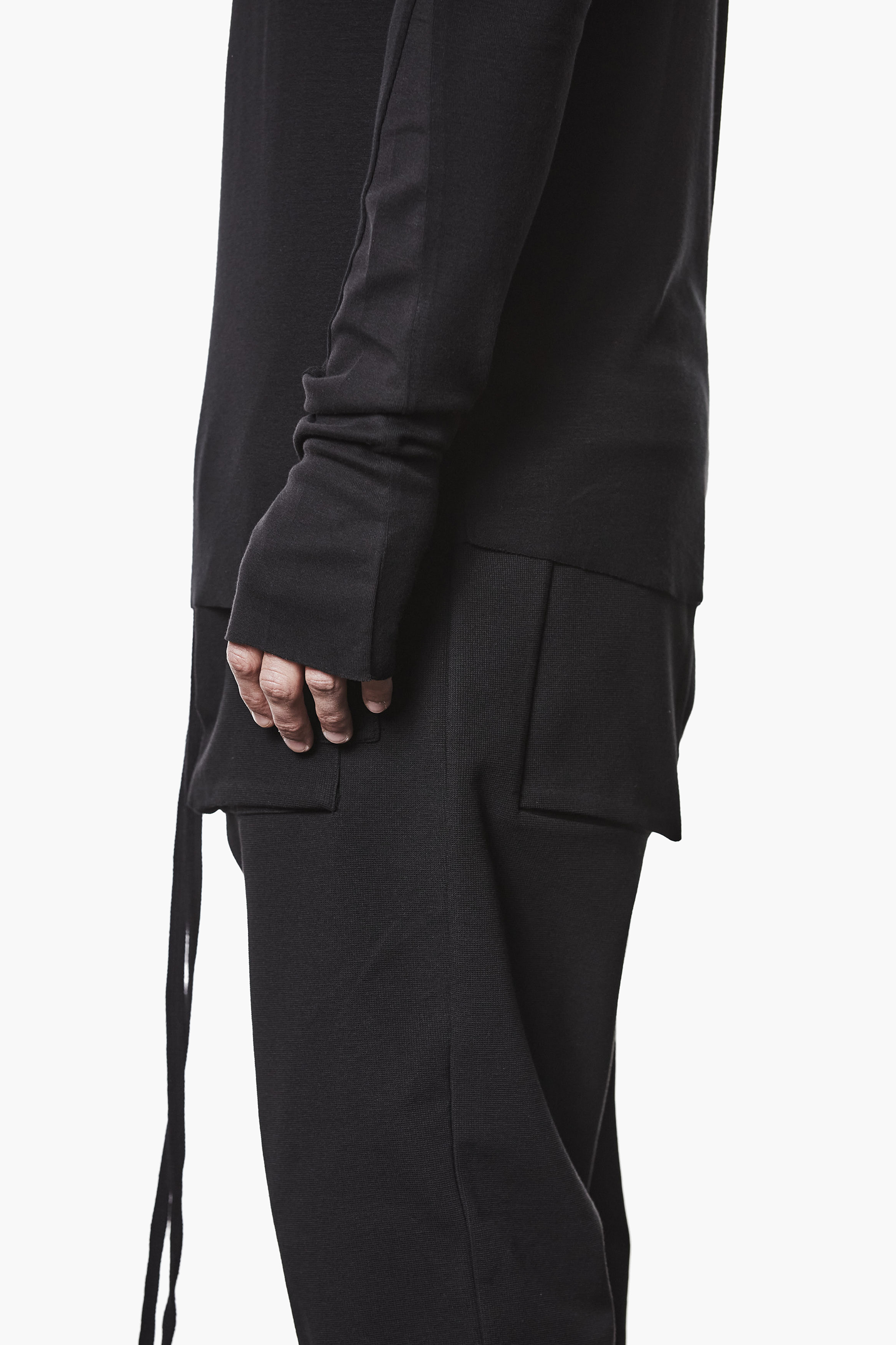 THOM KROM Slim Fit Viscose Stretch Long-Sleeve T-Shirt Formelle Kleidung, Anzug, Langarm, Mantel, Hosen