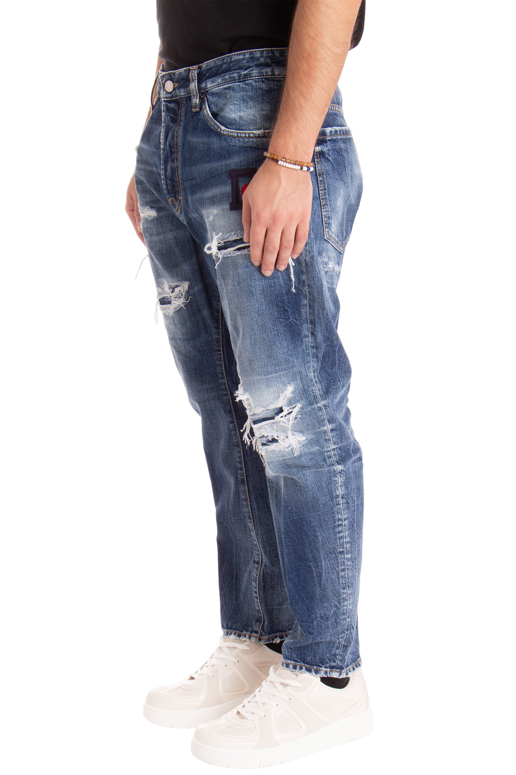 DSQUARED2 Dark Ripped Wash Bro Jeans DSQUARED2 Dark Ripped Wash Bro Jeans