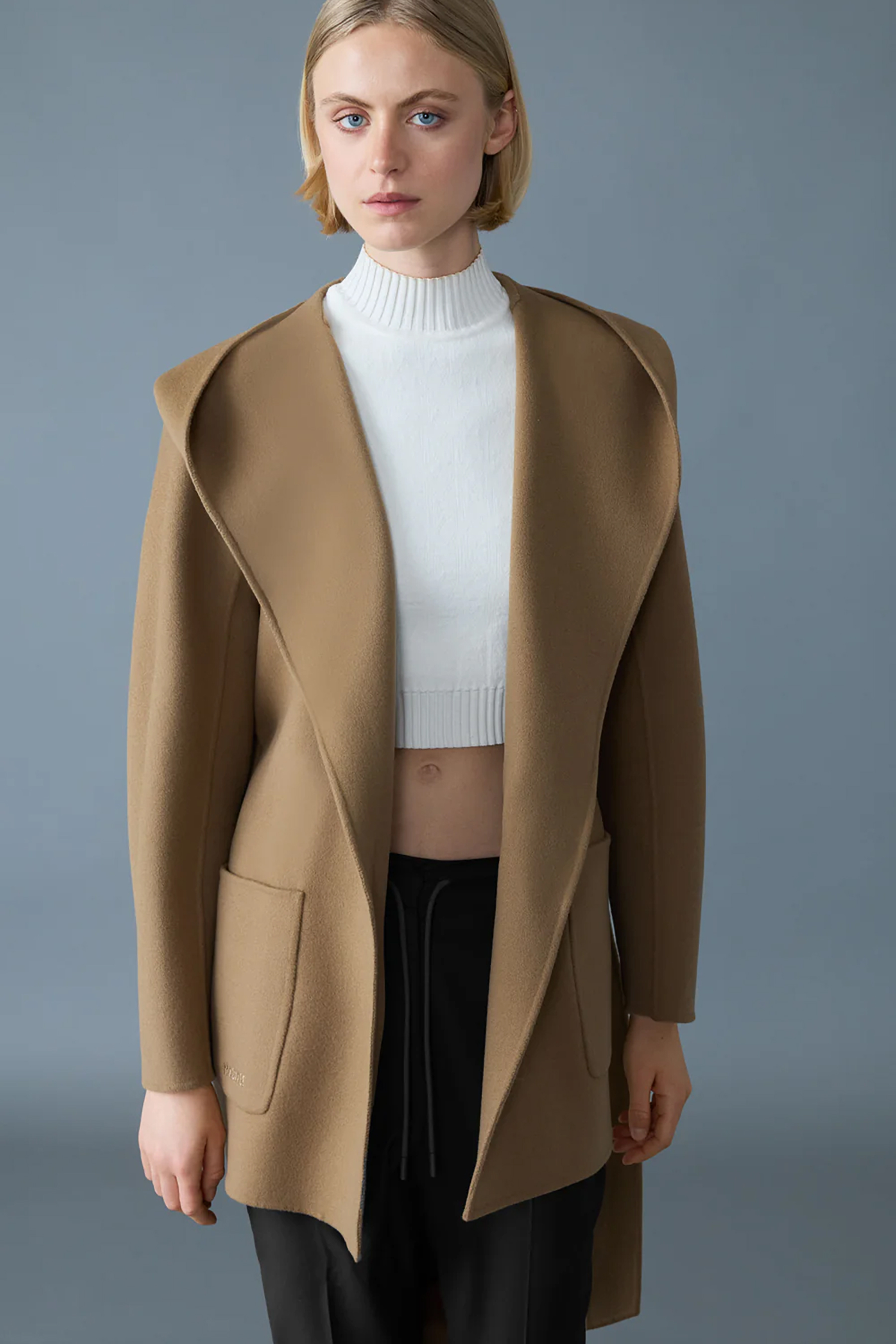 MACKAGE Relaxed Fit Double-Face Wool Wrap Jacket Paya Bekleidung, Mantel, Jacke