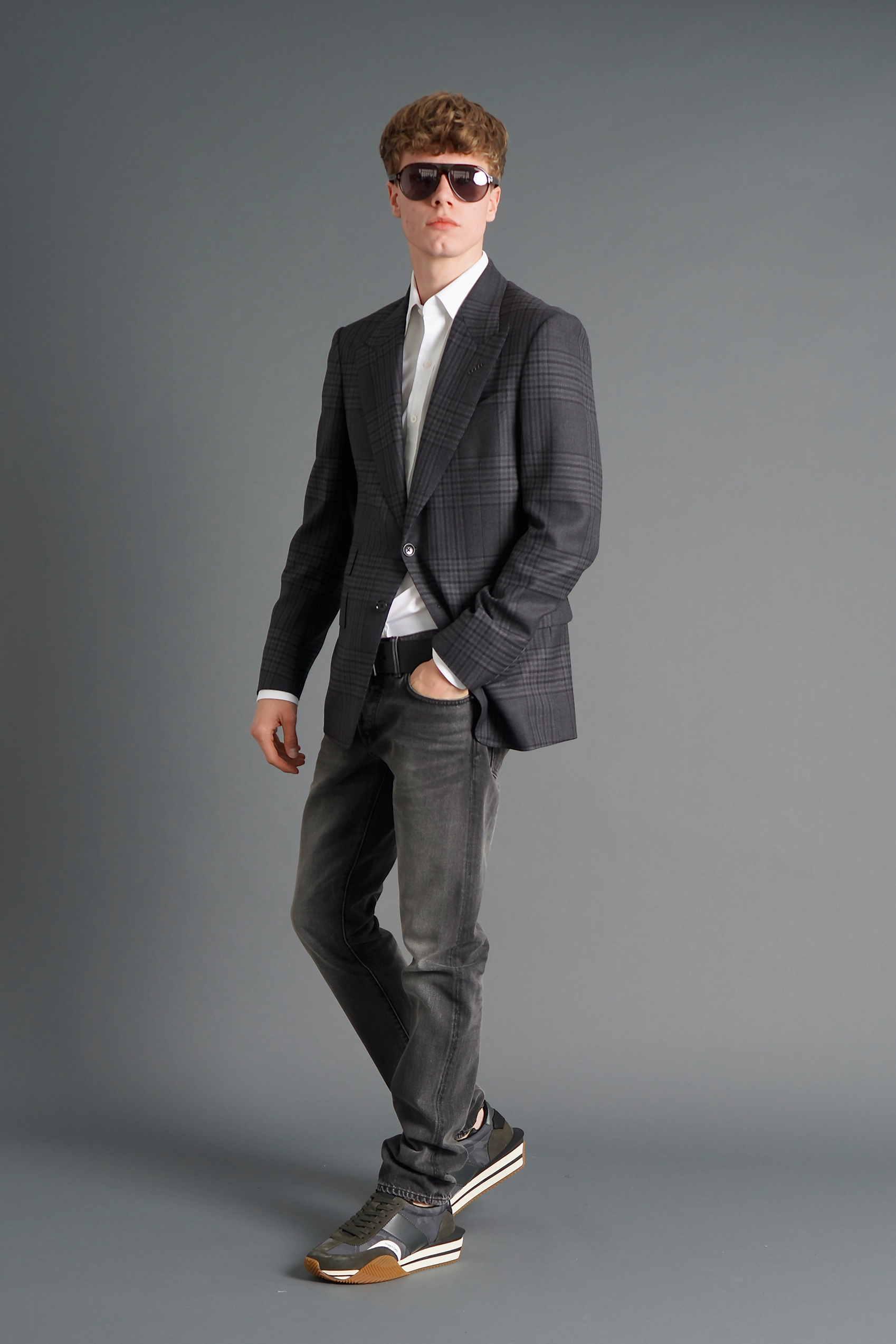 TOM FORD Checked Wool Jacket Shelton TOM FORD Checked Wool Jacket Shelton