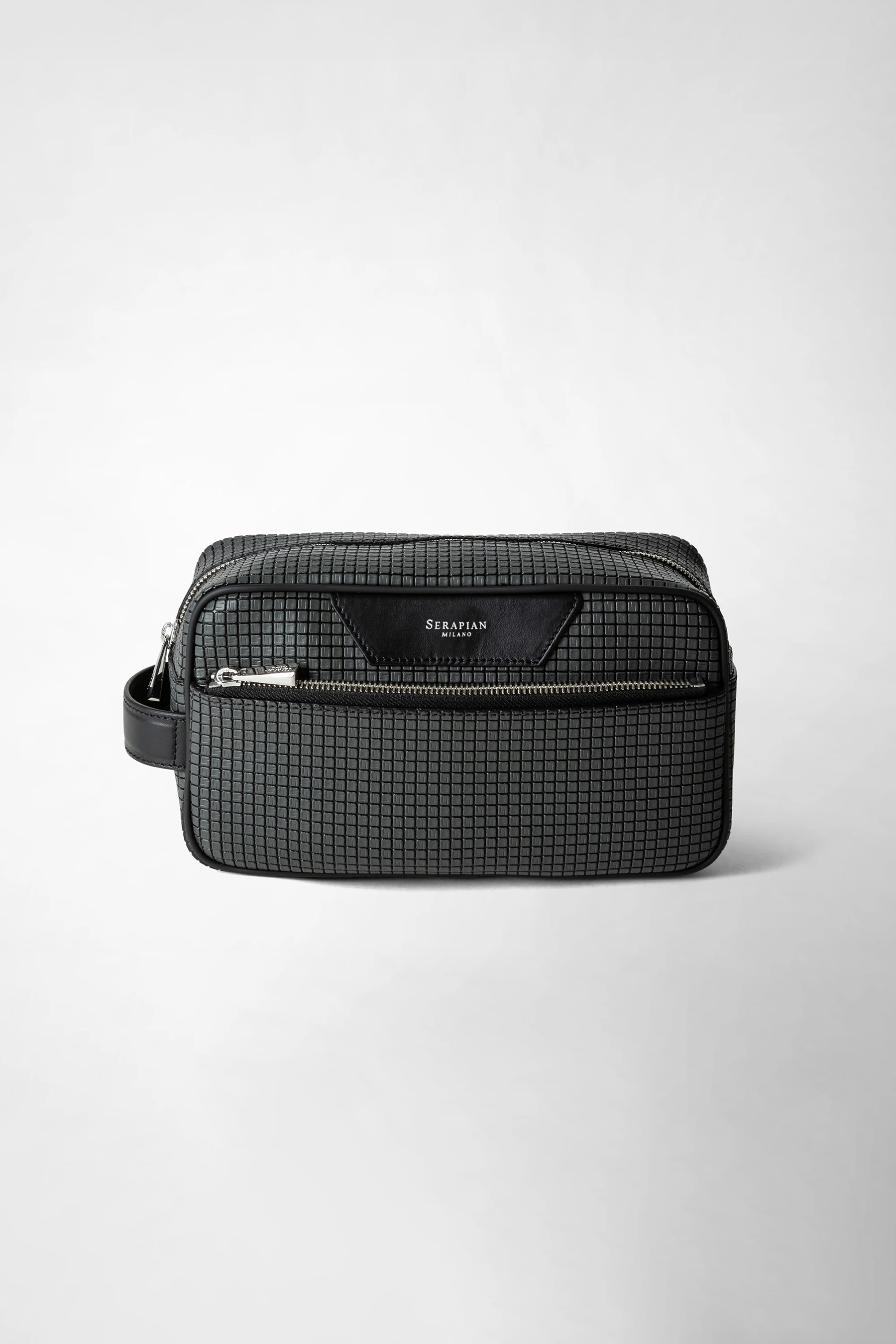 SERAPIAN Stepan Canvas & Leather Wash Bag